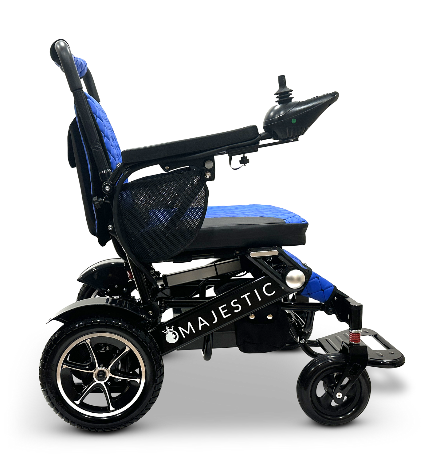 MAJESTIC IQ-7000 Auto Folding Remote Controlled Electric Wheelchair Black Blue