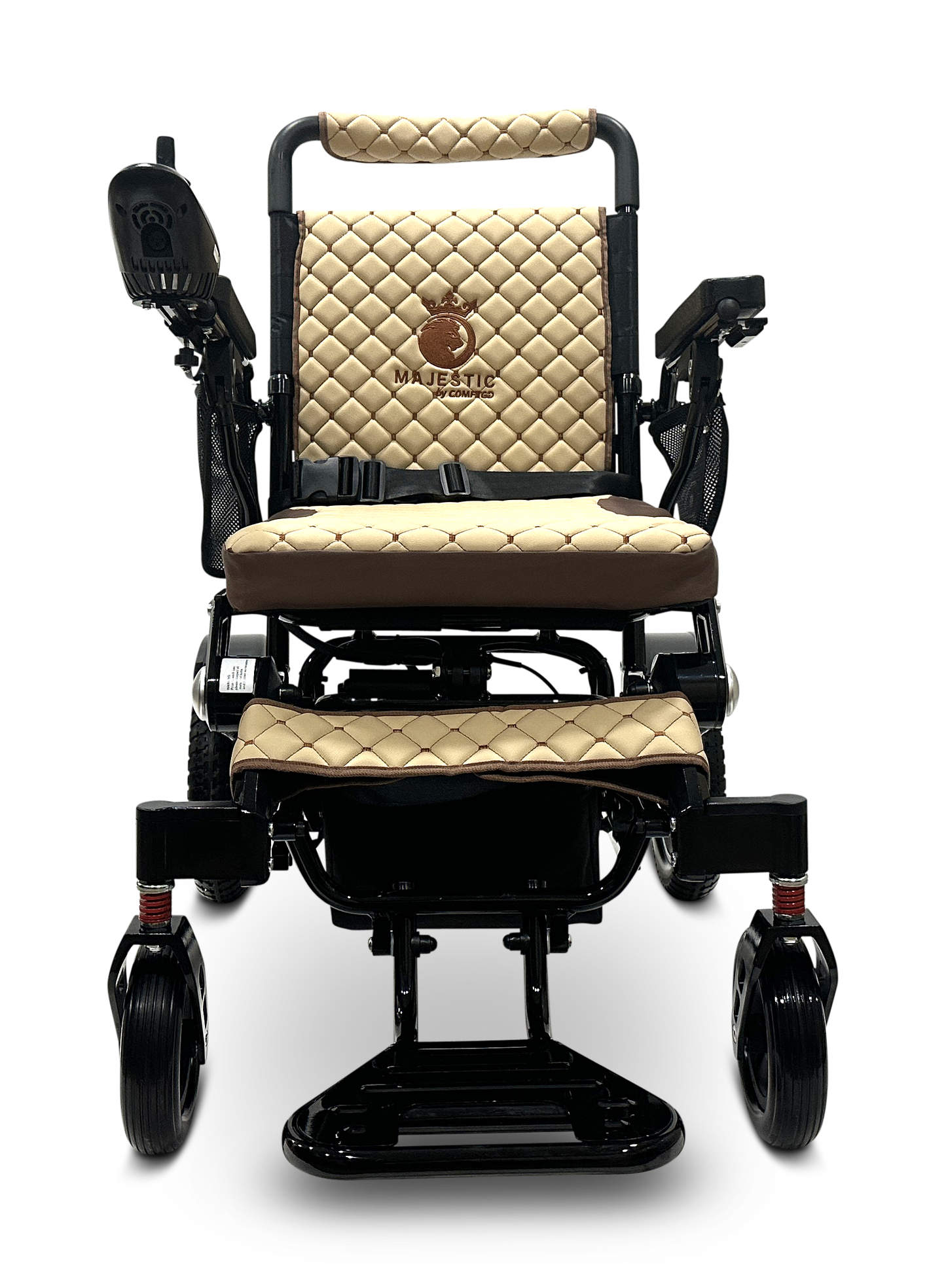 MAJESTIC IQ-7000 Auto Folding Remote Controlled Electric Wheelchair Black Coffee