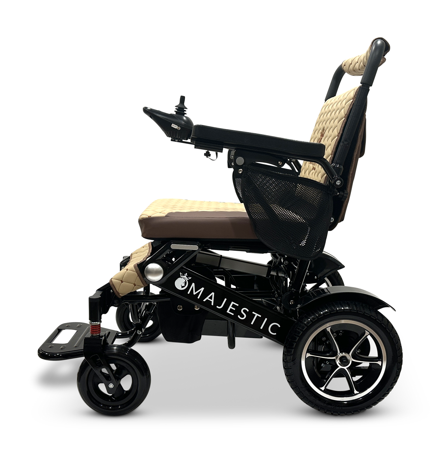 MAJESTIC IQ-7000 Auto Folding Remote Controlled Electric Wheelchair Black Coffee