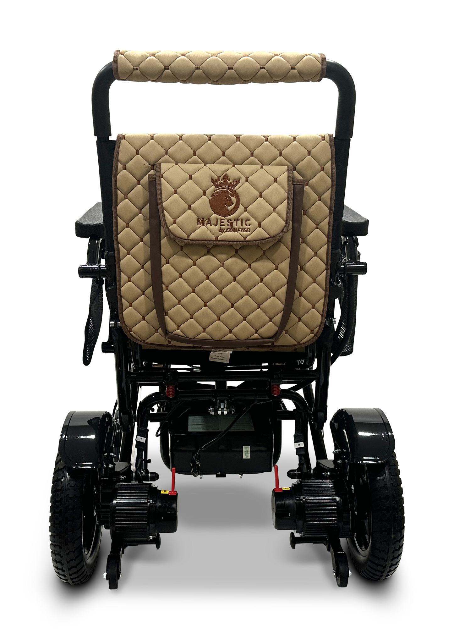 MAJESTIC IQ-7000 Auto Folding Remote Controlled Electric Wheelchair Black Coffee