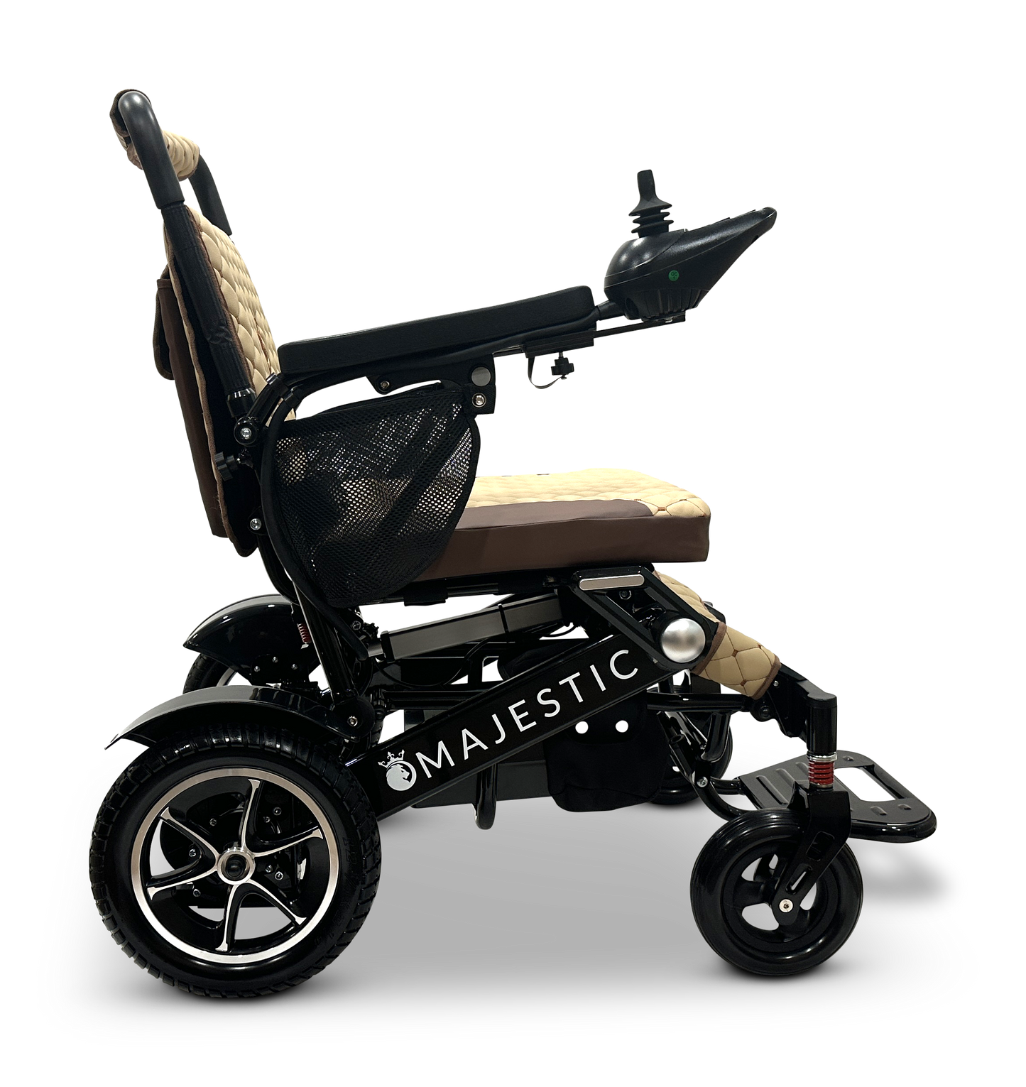 MAJESTIC IQ-7000 Auto Folding Remote Controlled Electric Wheelchair Black Coffee
