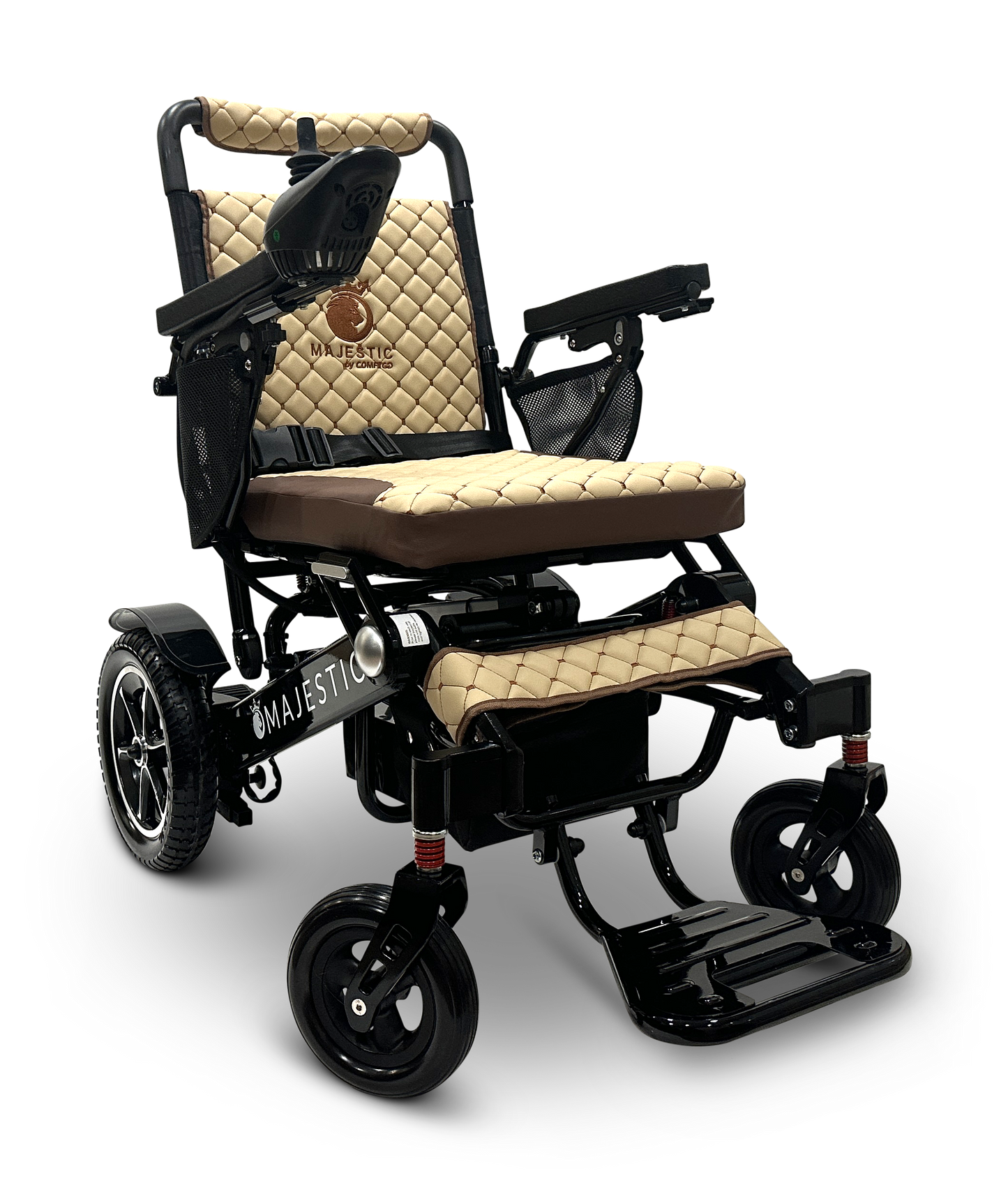 MAJESTIC IQ-7000 Auto Folding Remote Controlled Electric Wheelchair Black Coffee