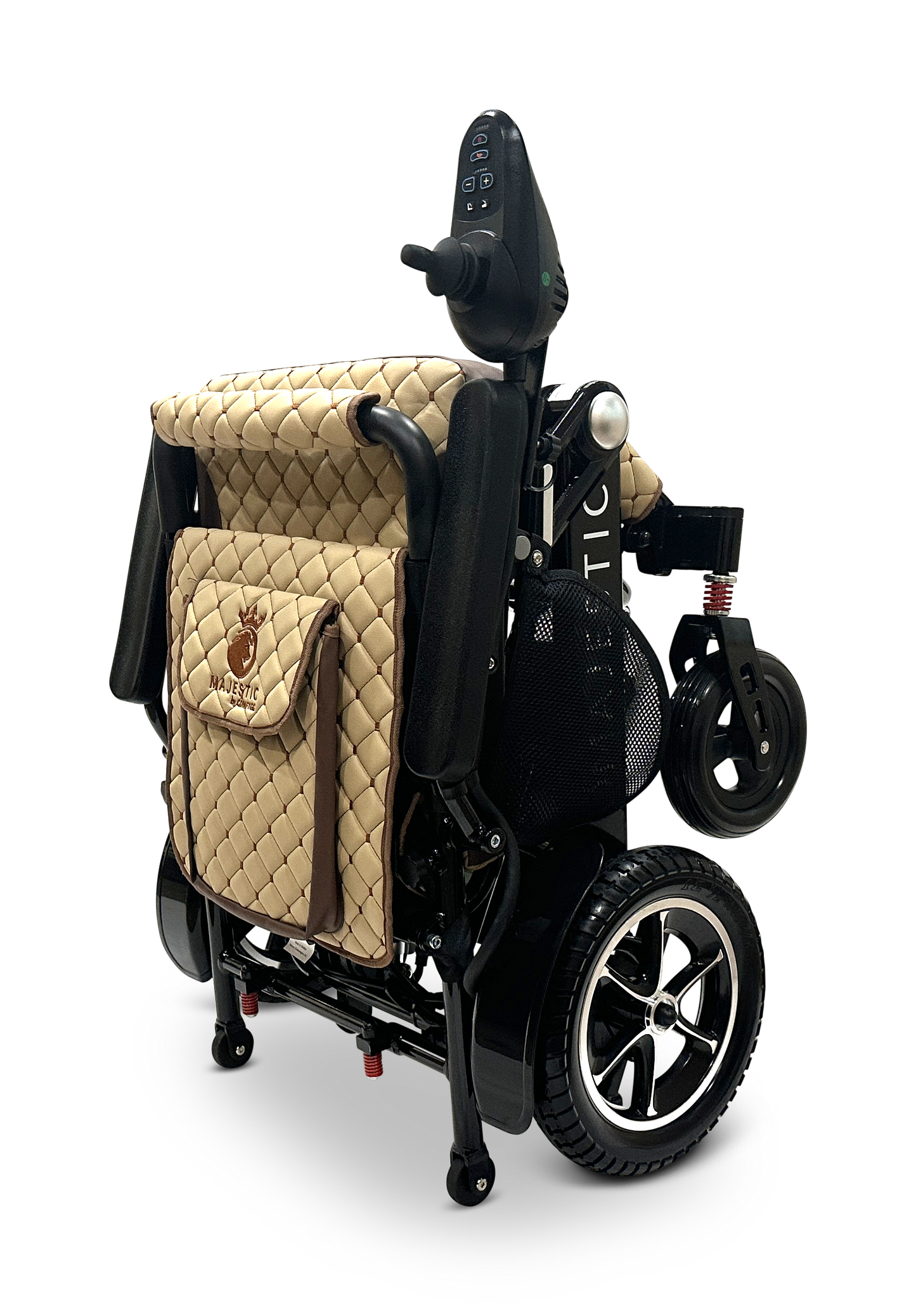 MAJESTIC IQ-7000 Auto Folding Remote Controlled Electric Wheelchair Black Coffee