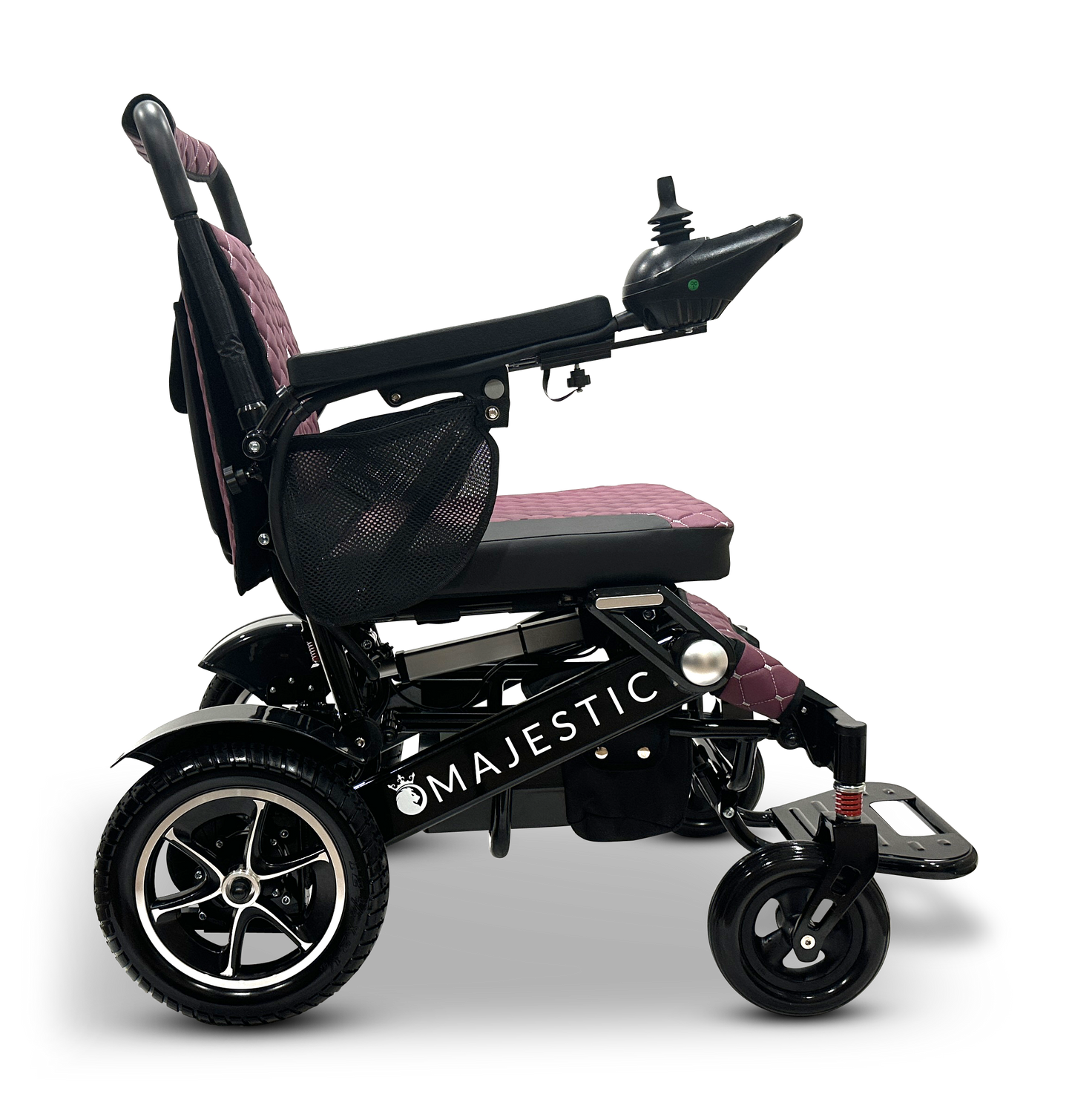 MAJESTIC IQ-7000 Auto Folding Remote Controlled Electric Wheelchair Black Purple