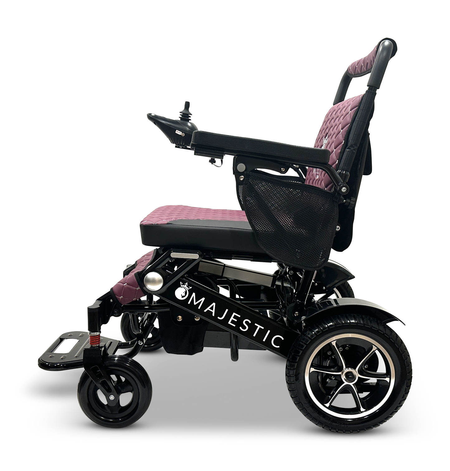MAJESTIC IQ-7000 Auto Folding Remote Controlled Electric Wheelchair Black Purple
