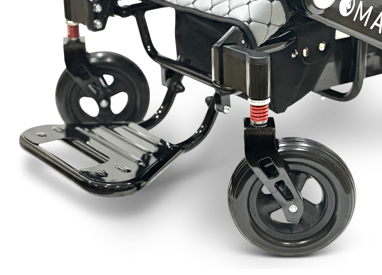 MAJESTIC IQ-7000 Auto Folding Remote Controlled Electric Wheelchair Black Gray
