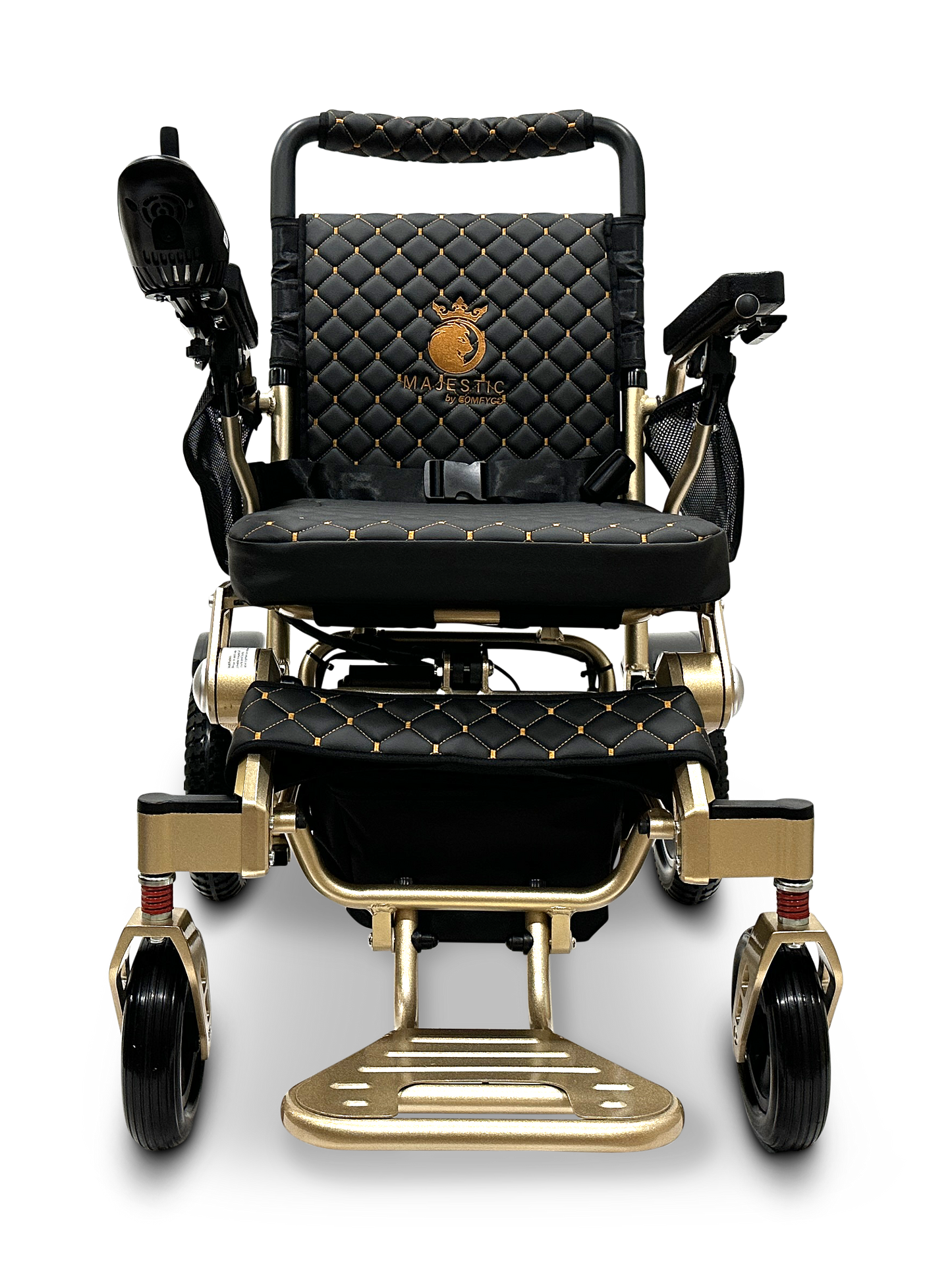 MAJESTIC IQ-7000 Auto Folding Remote Controlled Electric Wheelchair Bronze Black