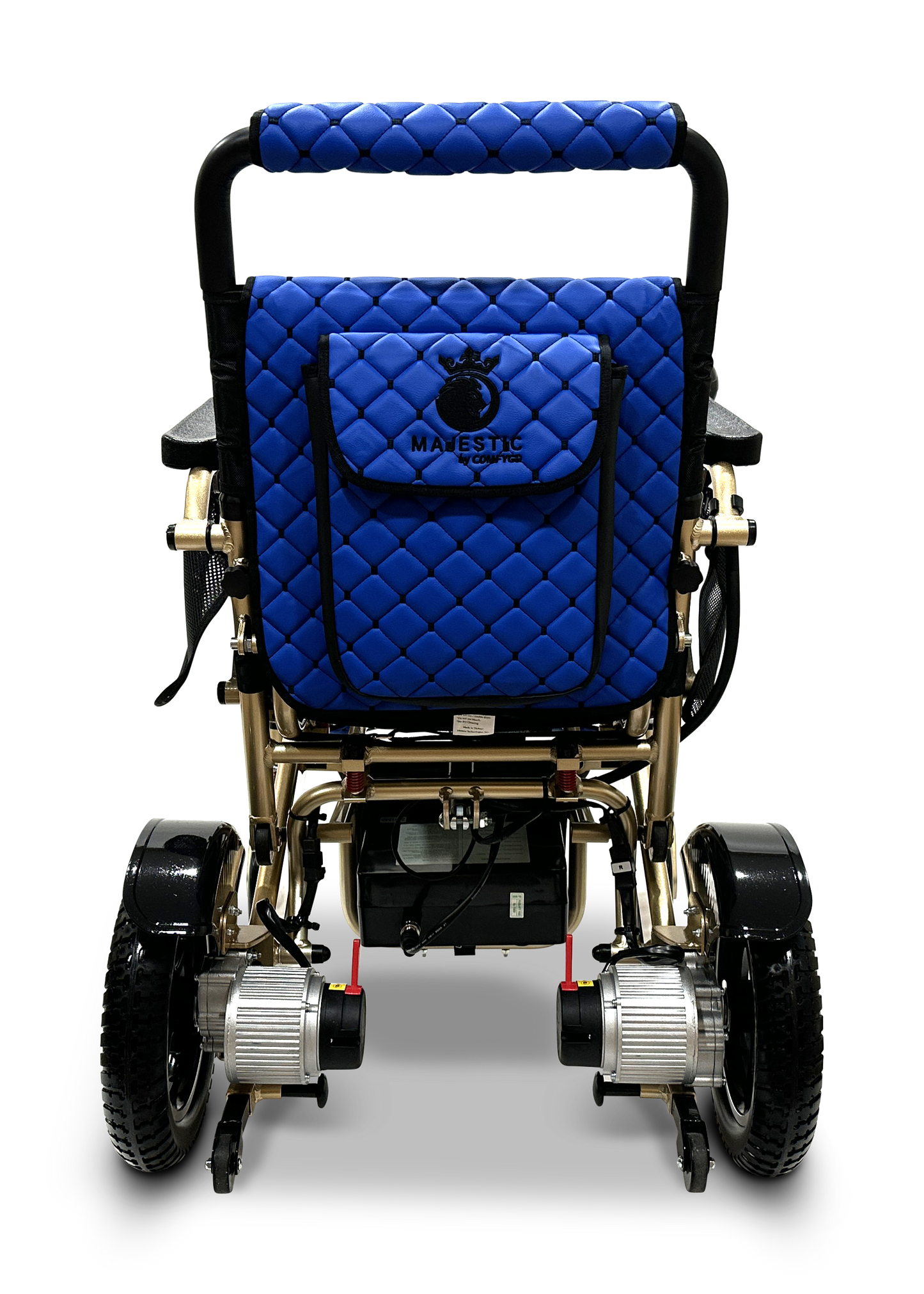 MAJESTIC IQ-7000 Auto Folding Remote Controlled Electric Wheelchair Bronze Blue