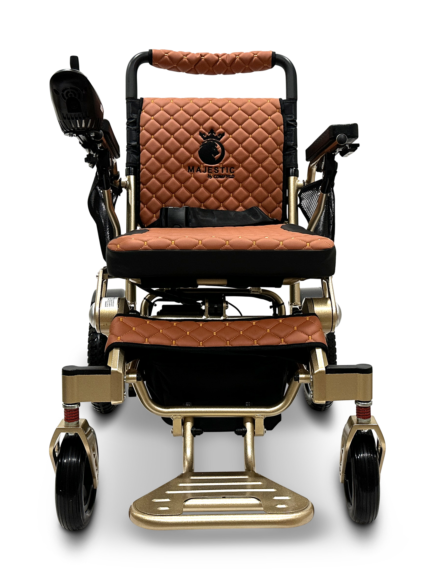 MAJESTIC IQ-7000 Auto Folding Remote Controlled Electric Wheelchair Bronze Taba