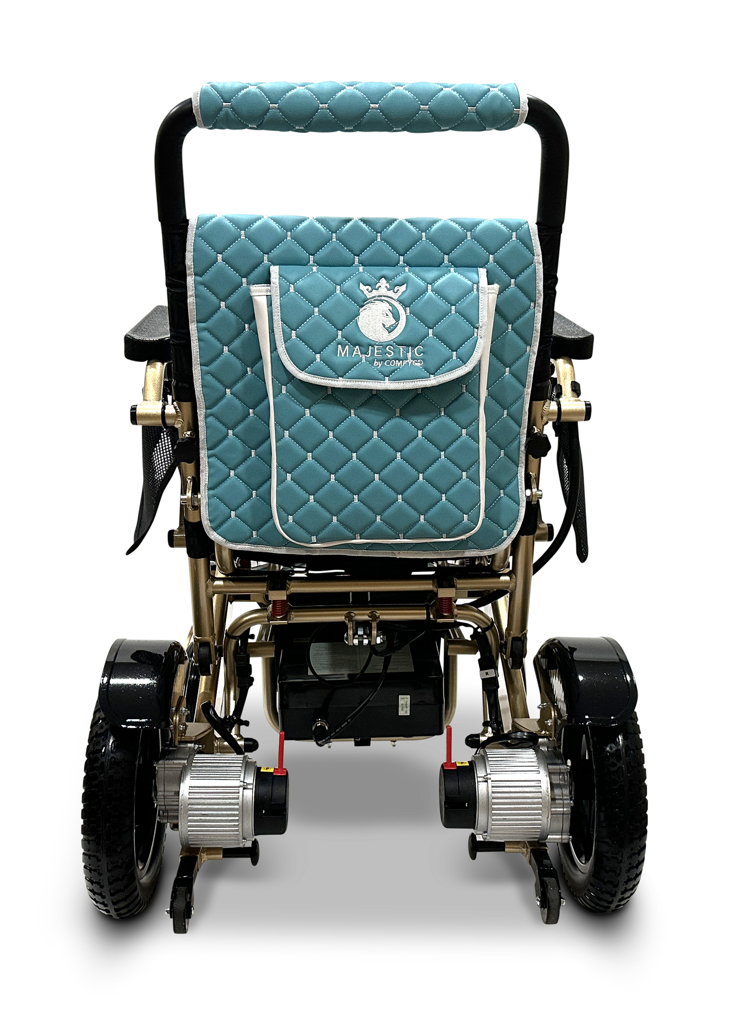 MAJESTIC IQ-7000 Auto Folding Remote Controlled Electric Wheelchair Bronze Teal