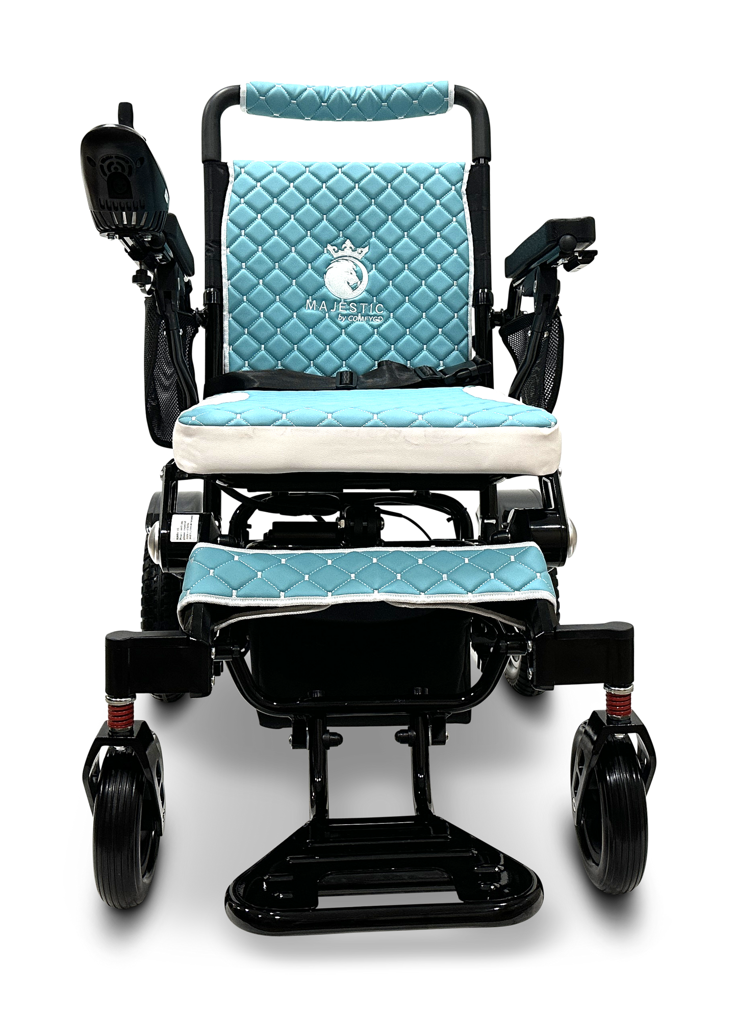 MAJESTIC IQ-7000 Auto Folding Remote Controlled Electric Wheelchair Black Teal