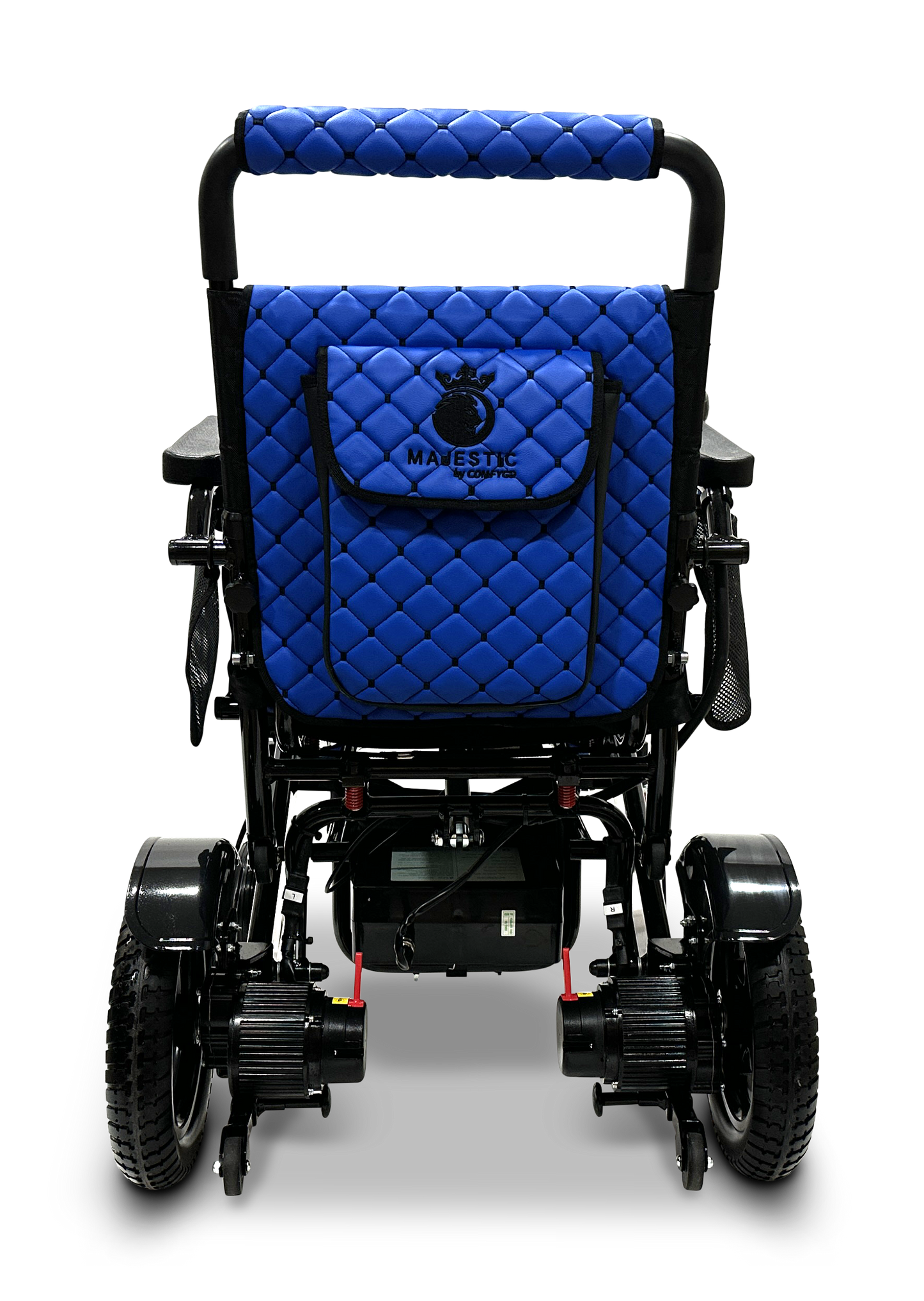 MAJESTIC IQ-7000 Auto Folding Remote Controlled Electric Wheelchair Black Blue