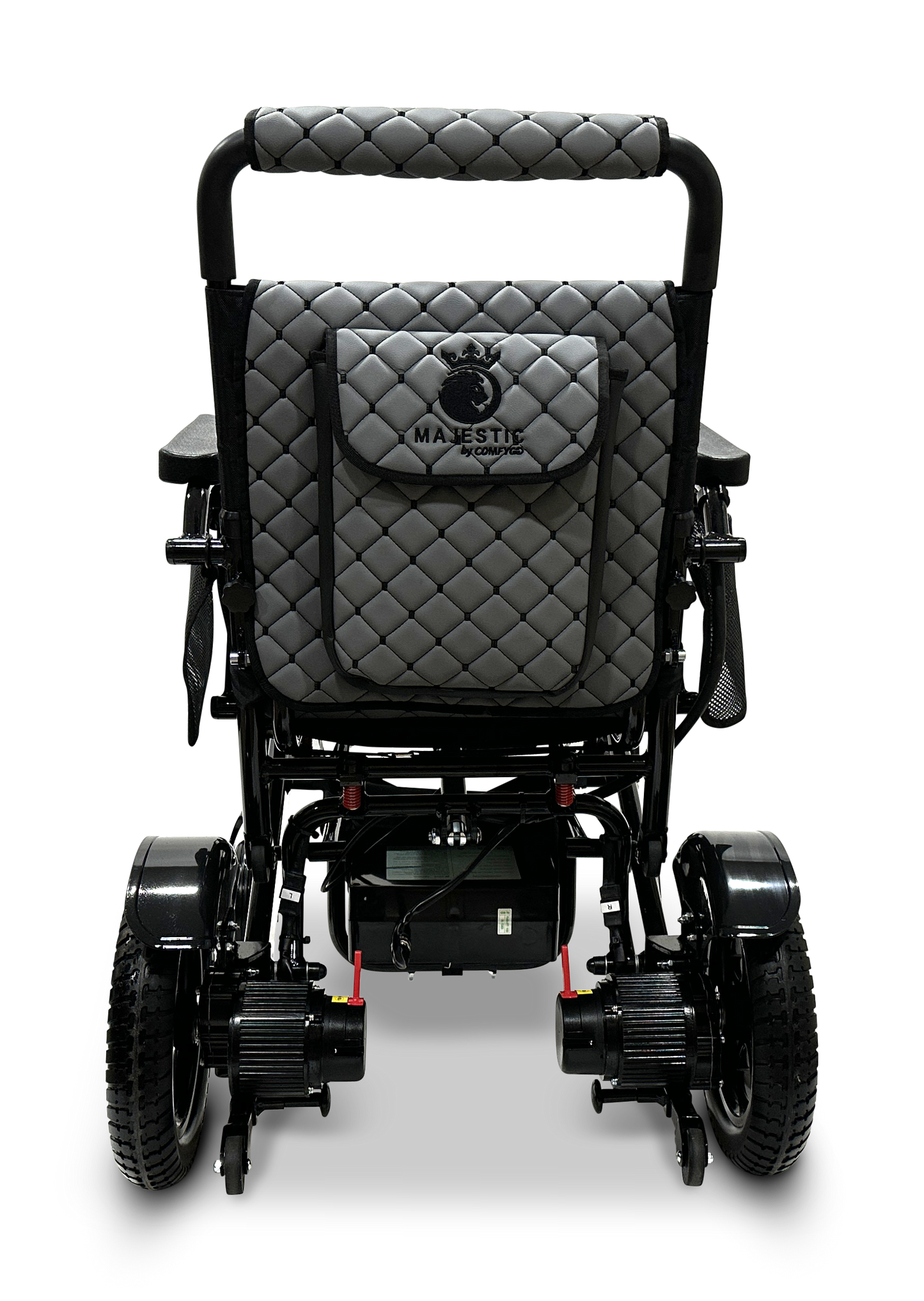 MAJESTIC IQ-7000 Auto Folding Remote Controlled Electric Wheelchair Black Gray