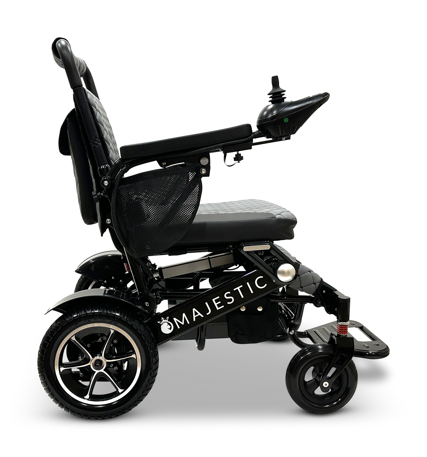 MAJESTIC IQ-7000 Auto Folding Remote Controlled Electric Wheelchair Black Gray