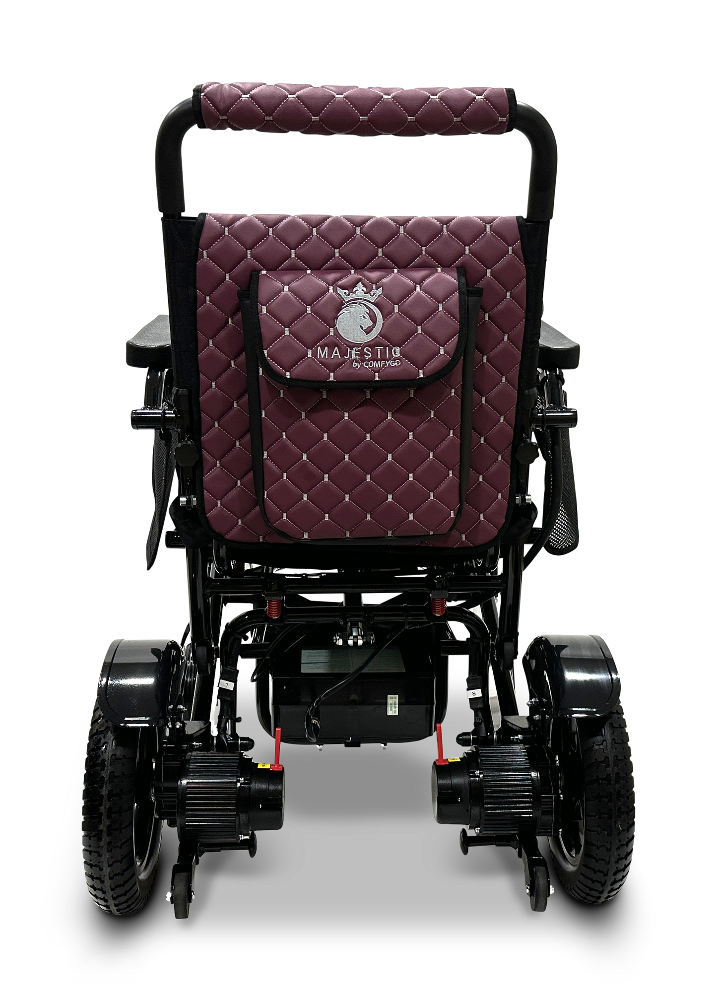 MAJESTIC IQ-7000 Auto Folding Remote Controlled Electric Wheelchair Black Purple