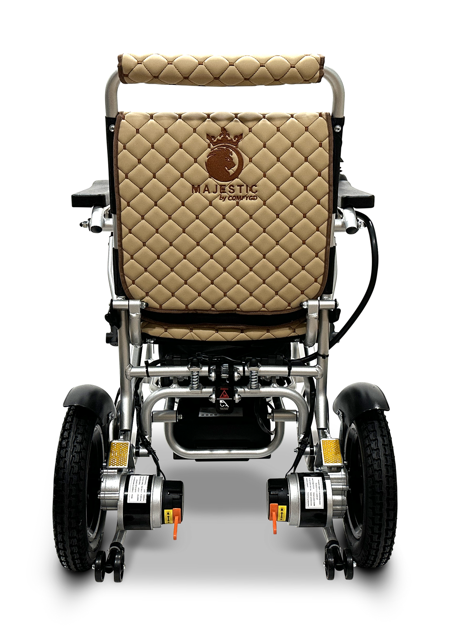 MAJESTIC IQ-8000 Remote Controlled Lightweight Electric Wheelchair Silver Coffee