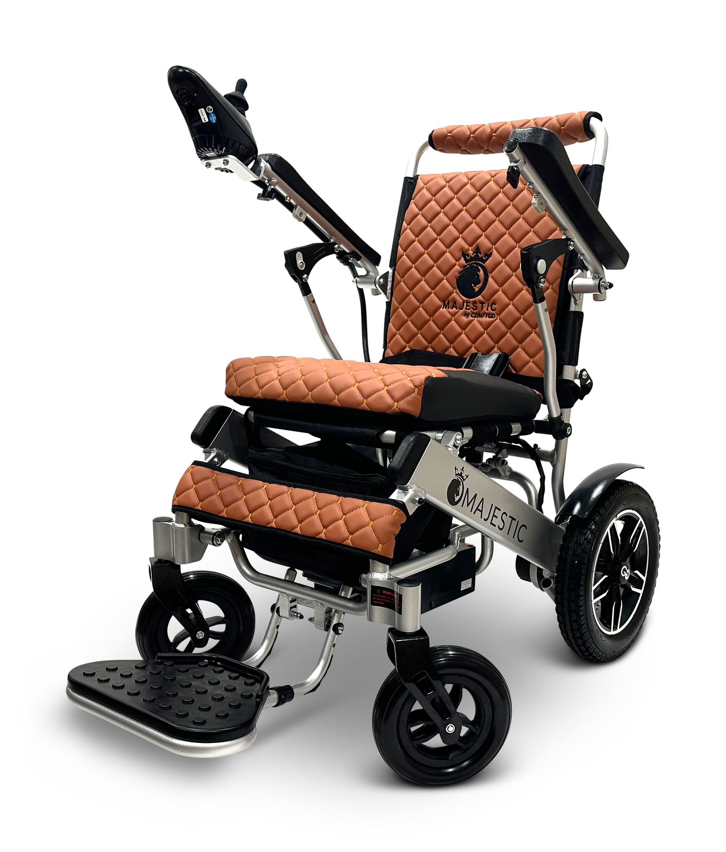 MAJESTIC IQ-8000 Remote Controlled Lightweight Electric Wheelchair Silver Taba
