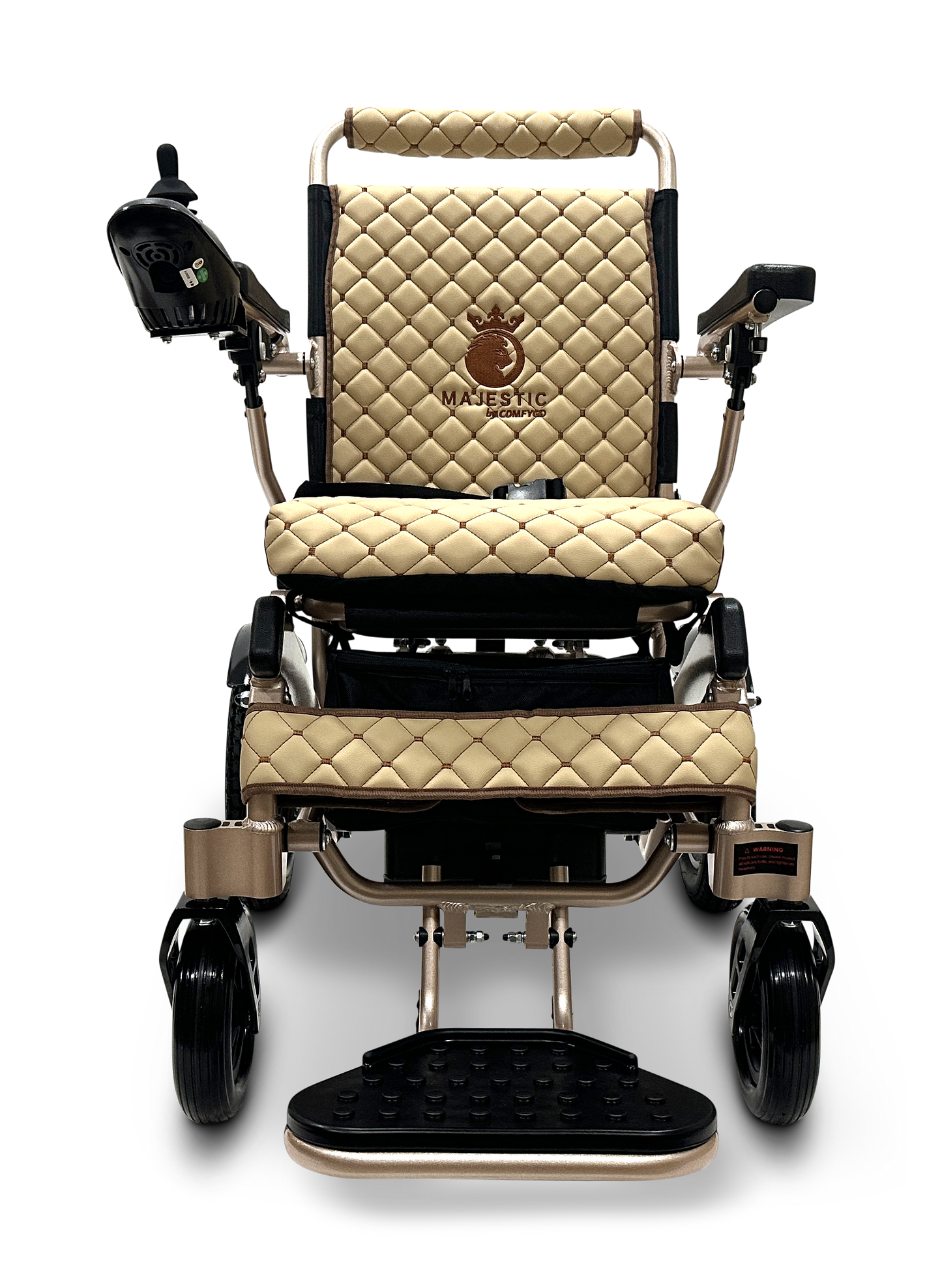 MAJESTIC IQ-8000 Remote Controlled Lightweight Electric Wheelchair Bronze Coffee