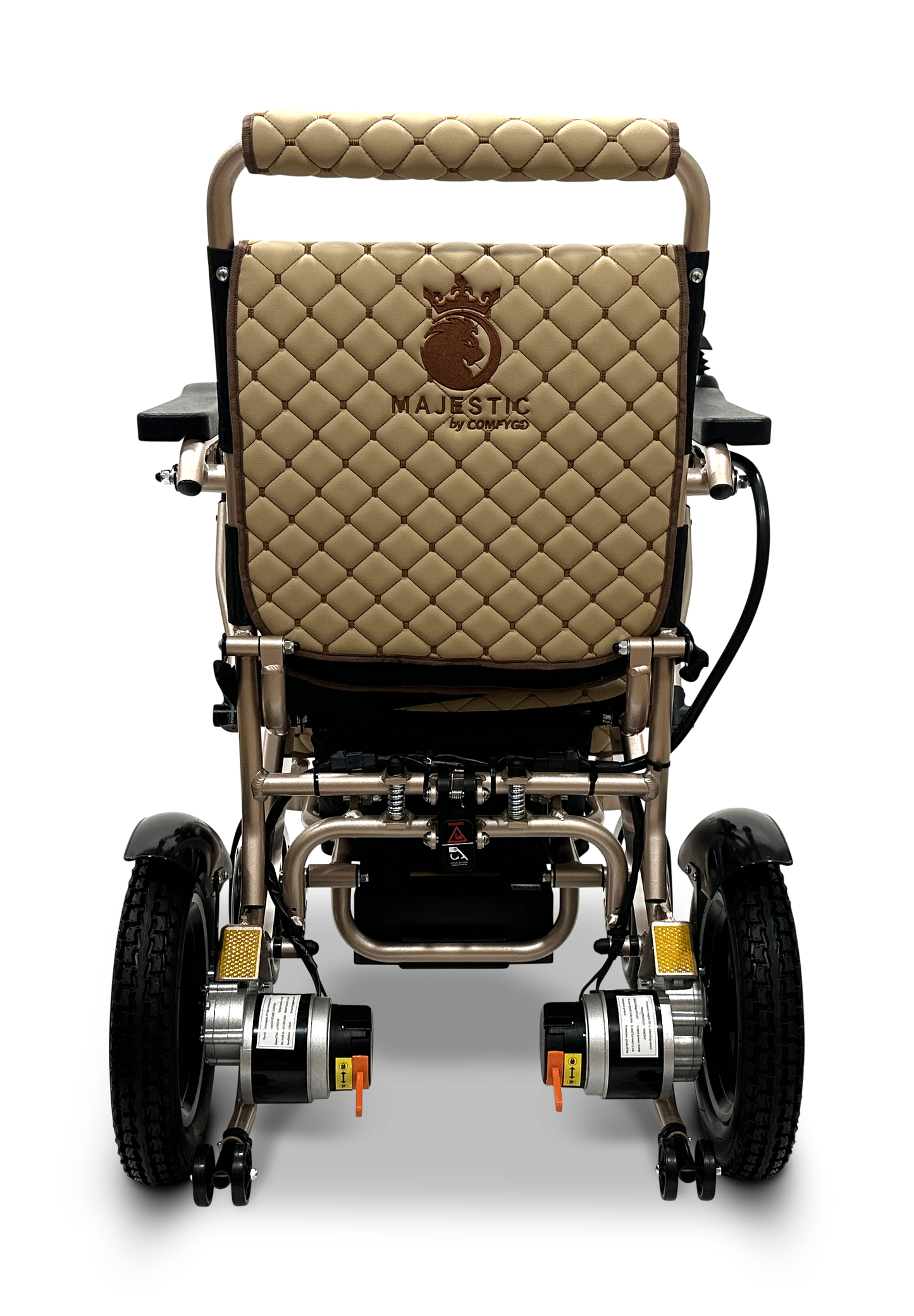MAJESTIC IQ-8000 Remote Controlled Lightweight Electric Wheelchair Bronze Coffee