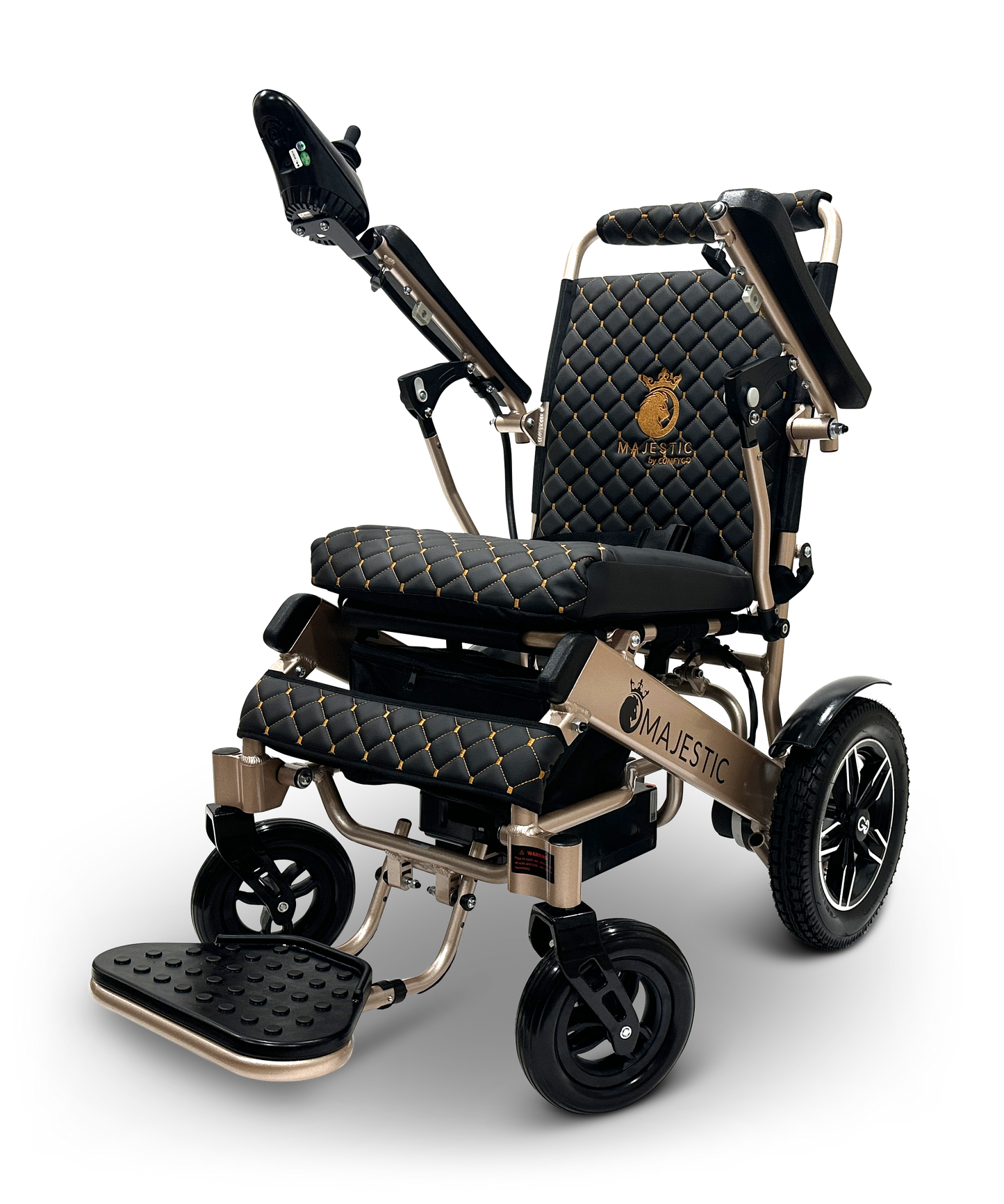 MAJESTIC IQ-8000 Remote Controlled Lightweight Electric Wheelchair Bronze Black
