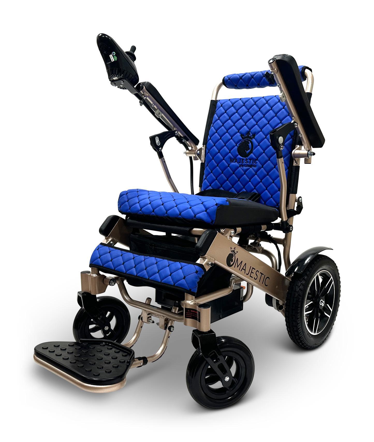 MAJESTIC IQ-8000 Remote Controlled Lightweight Electric Wheelchair Bronze Blue