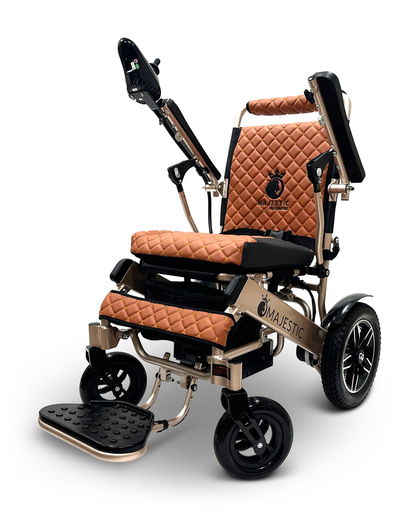 MAJESTIC IQ-8000 Remote Controlled Lightweight Electric Wheelchair Bronze Taba