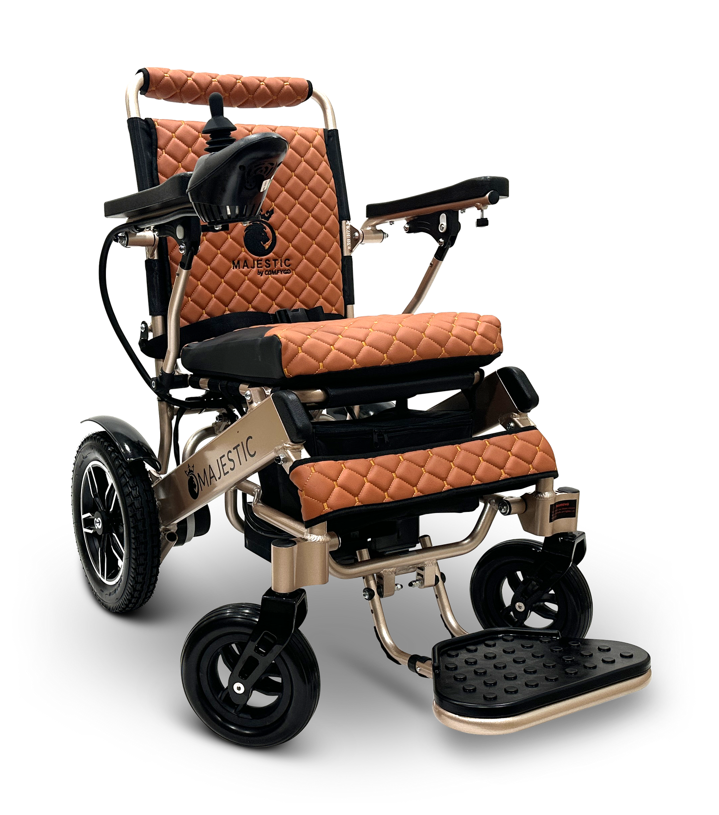 MAJESTIC IQ-8000 Remote Controlled Lightweight Electric Wheelchair Bronze Taba