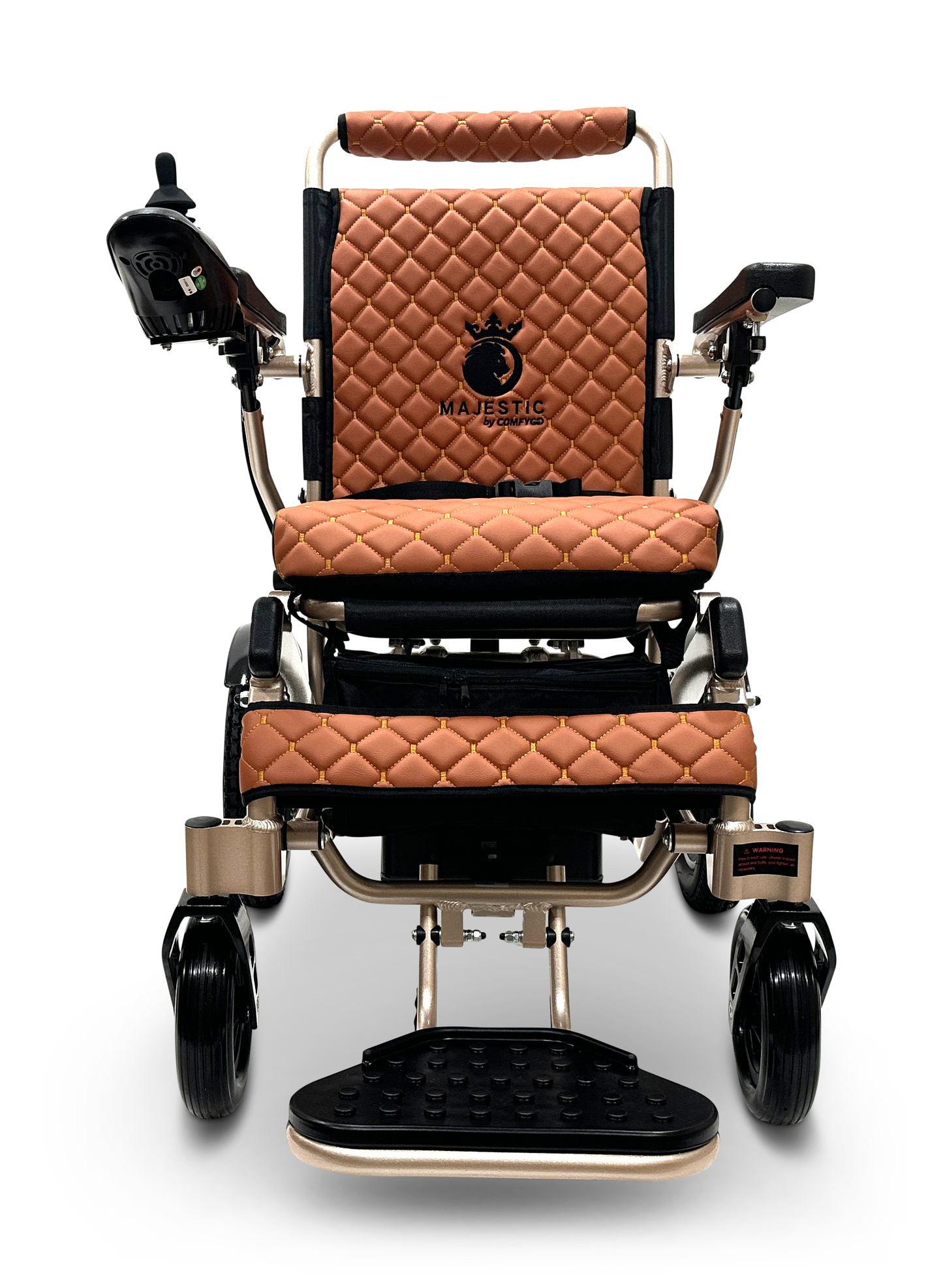 MAJESTIC IQ-8000 Remote Controlled Lightweight Electric Wheelchair Bronze Taba