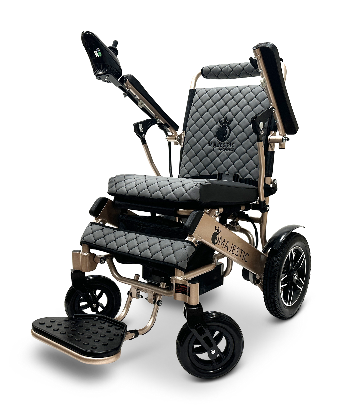 MAJESTIC IQ-8000 Remote Controlled Lightweight Electric Wheelchair Bronze Gray