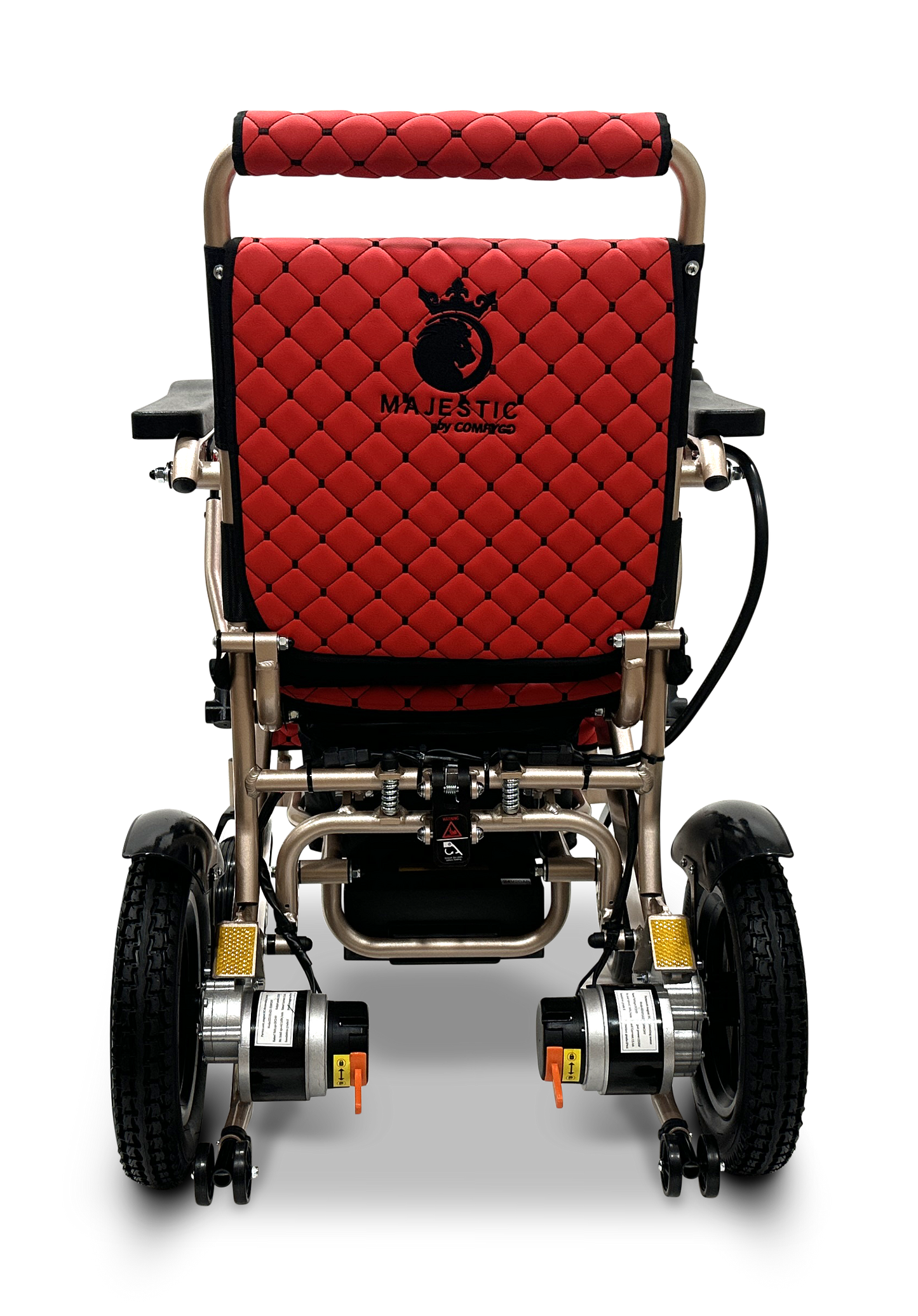 MAJESTIC IQ-8000 Remote Controlled Lightweight Electric Wheelchair Bronze Red