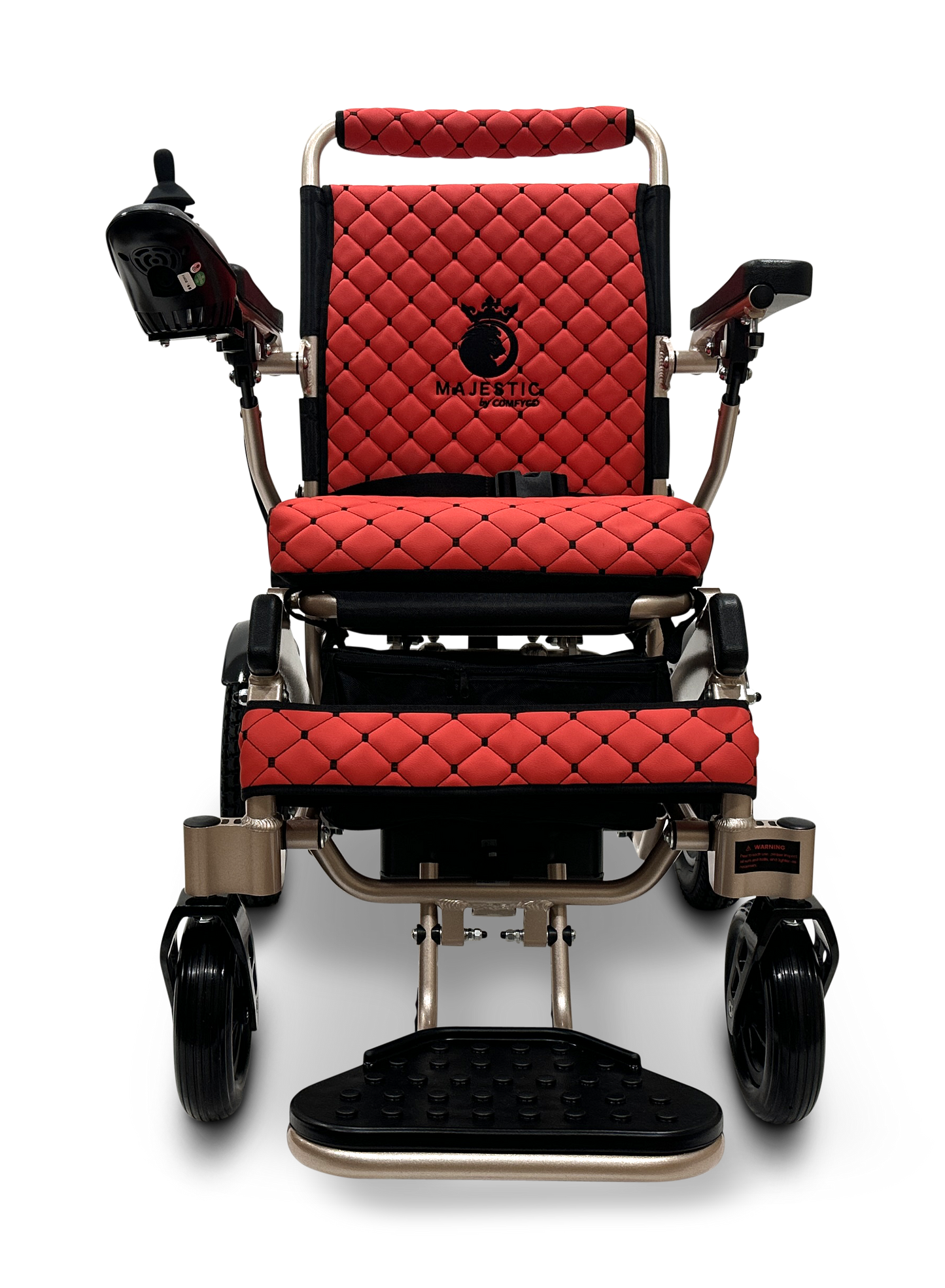MAJESTIC IQ-8000 Remote Controlled Lightweight Electric Wheelchair Bronze Red