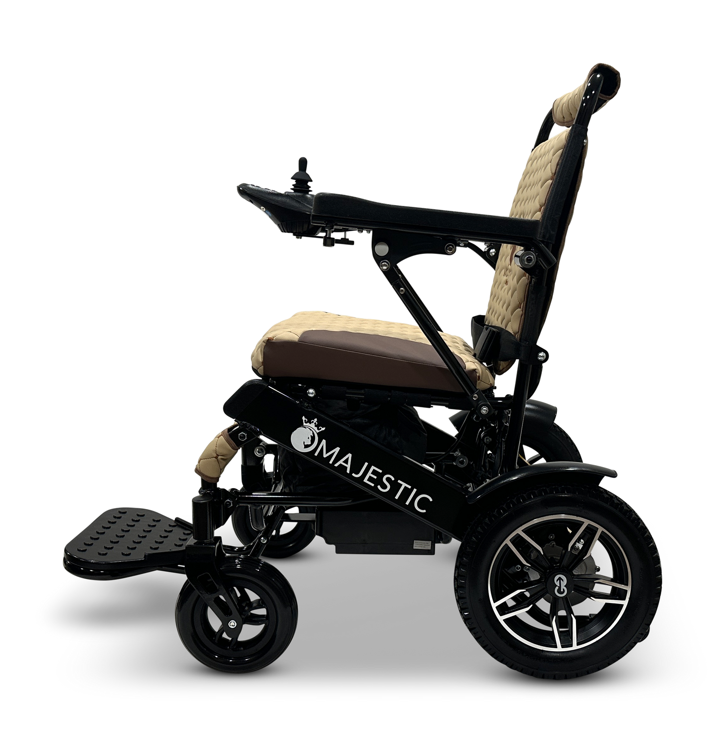 MAJESTIC IQ-8000 Remote Controlled Lightweight Electric Wheelchair Black Coffee