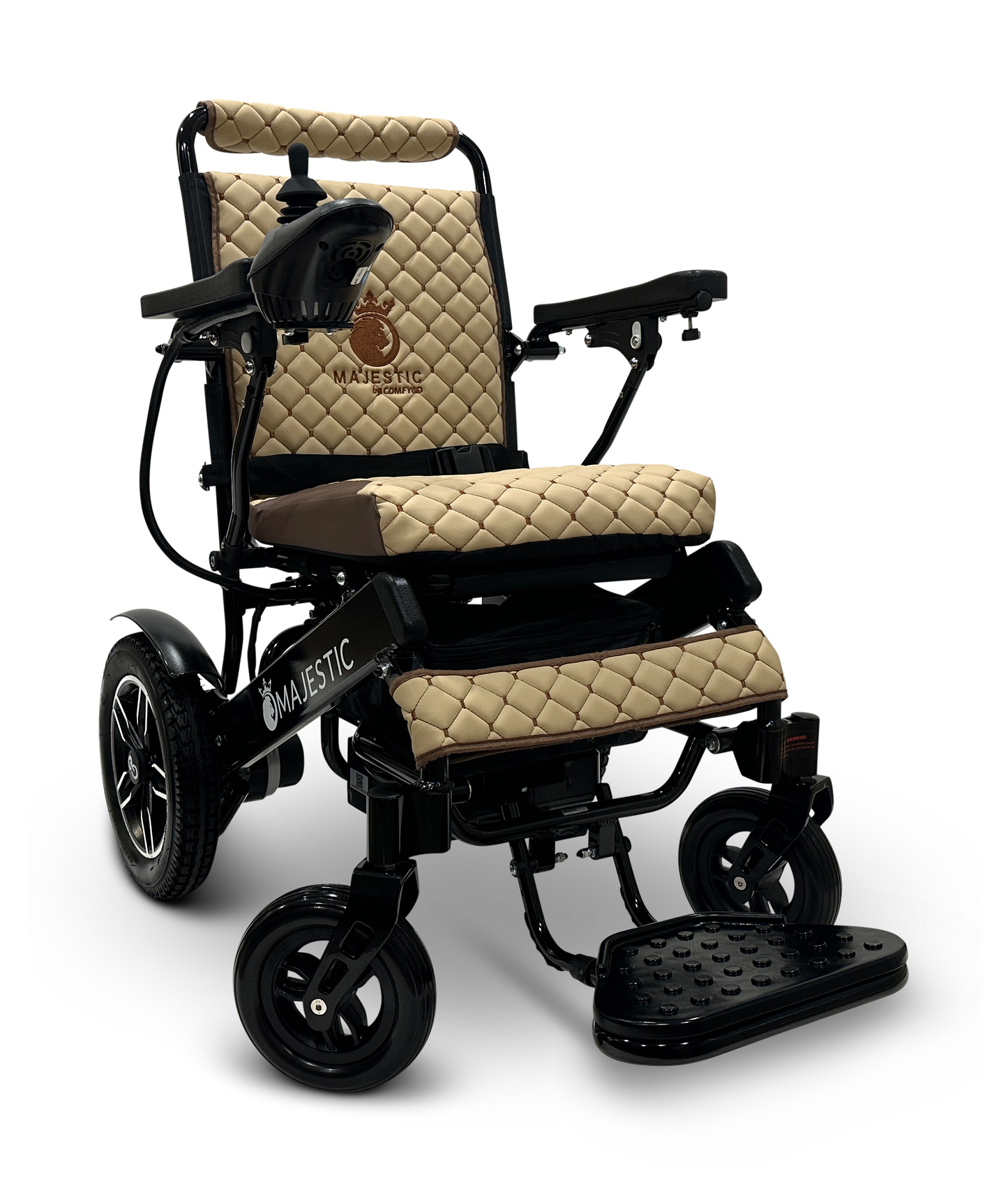 MAJESTIC IQ-8000 Remote Controlled Lightweight Electric Wheelchair Black Coffee