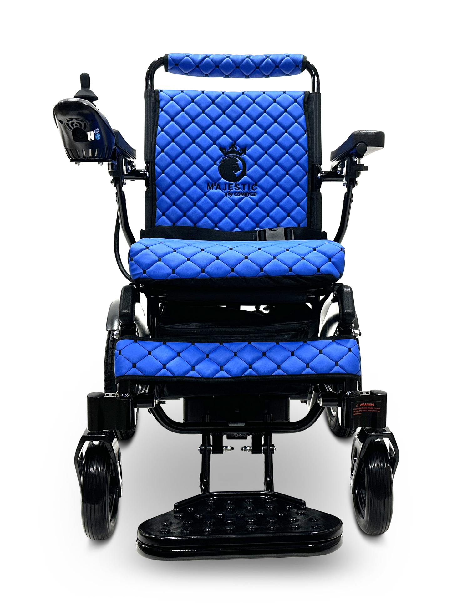 MAJESTIC IQ-8000 Remote Controlled Lightweight Electric Wheelchair Black Blue