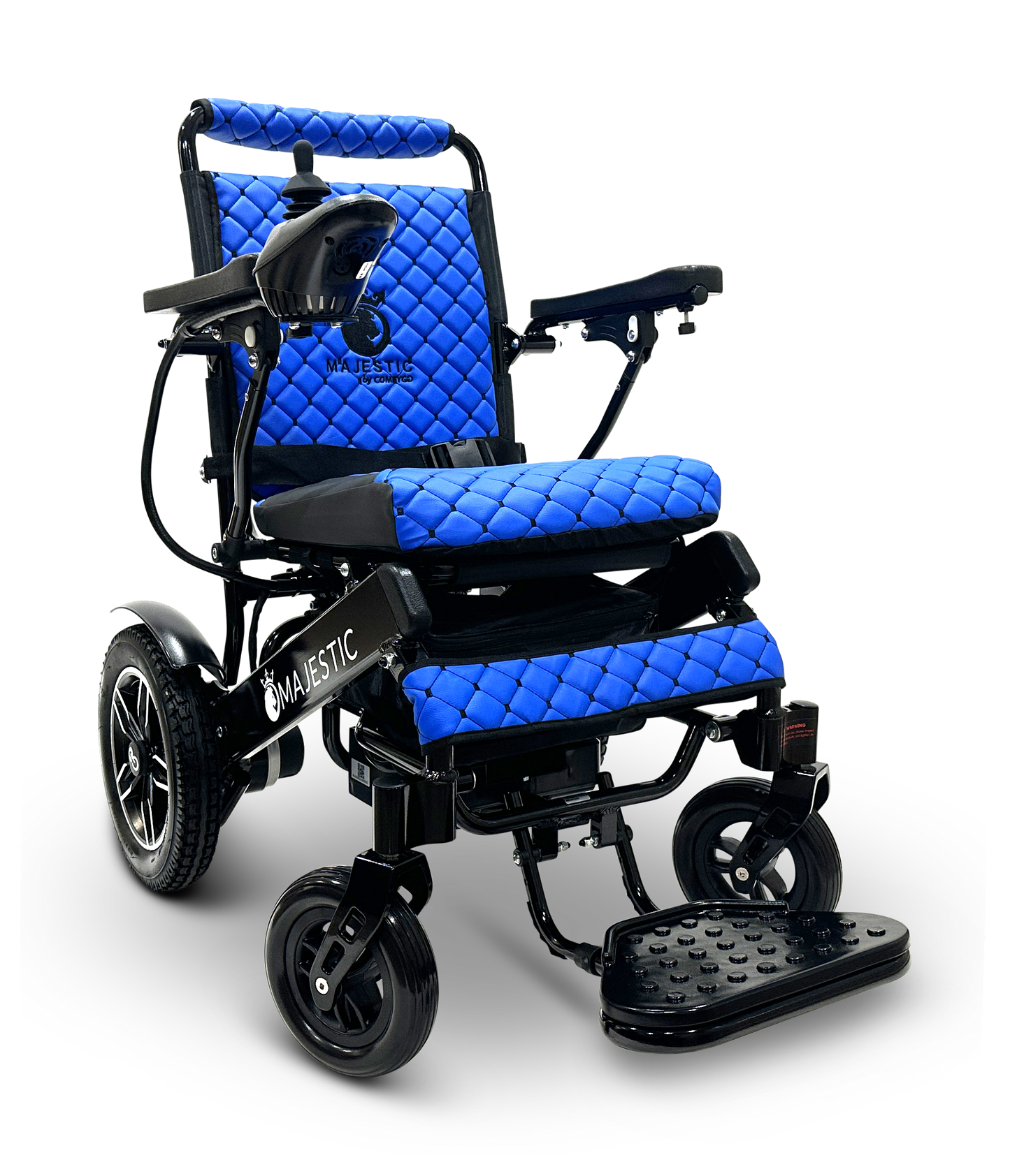 MAJESTIC IQ-8000 Remote Controlled Lightweight Electric Wheelchair Black Blue