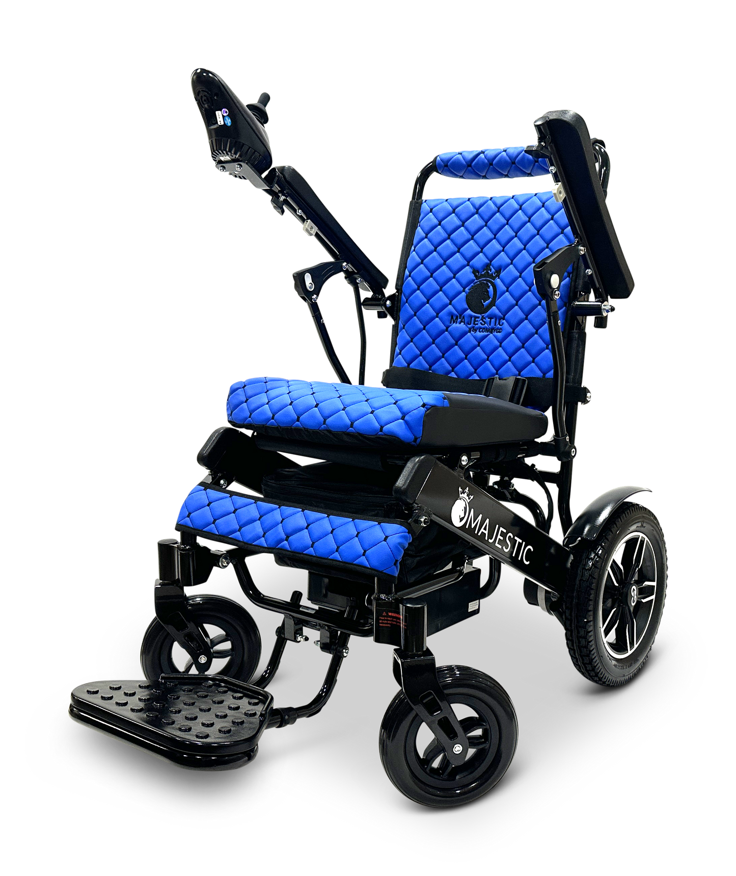 MAJESTIC IQ-8000 Remote Controlled Lightweight Electric Wheelchair Black Blue