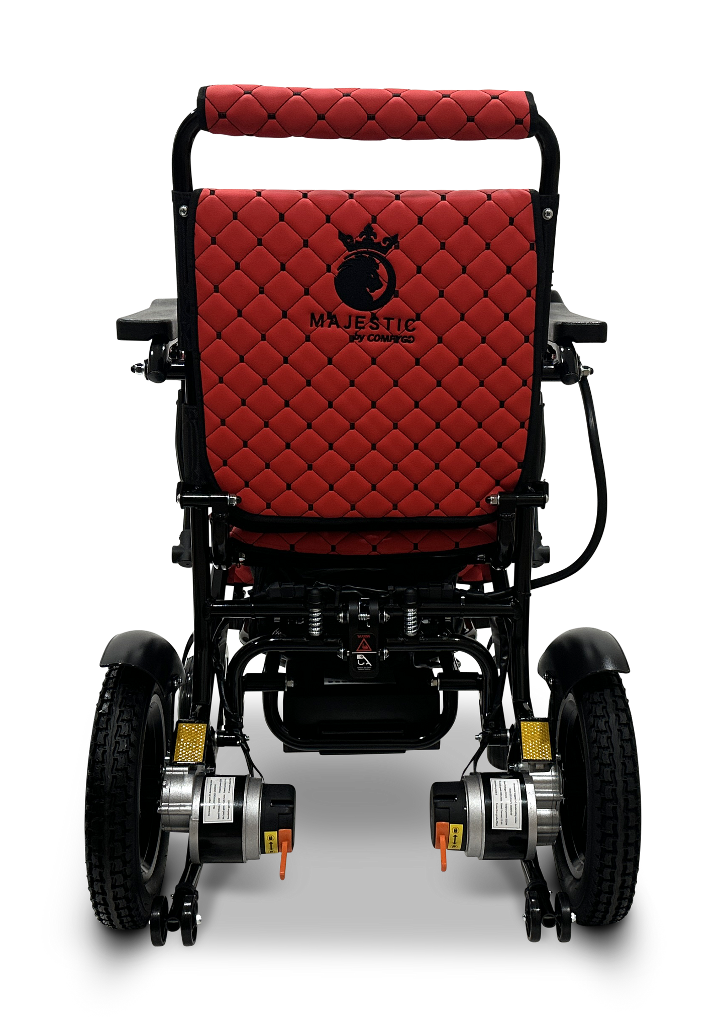 MAJESTIC IQ-8000 Remote Controlled Lightweight Electric Wheelchair Black Red