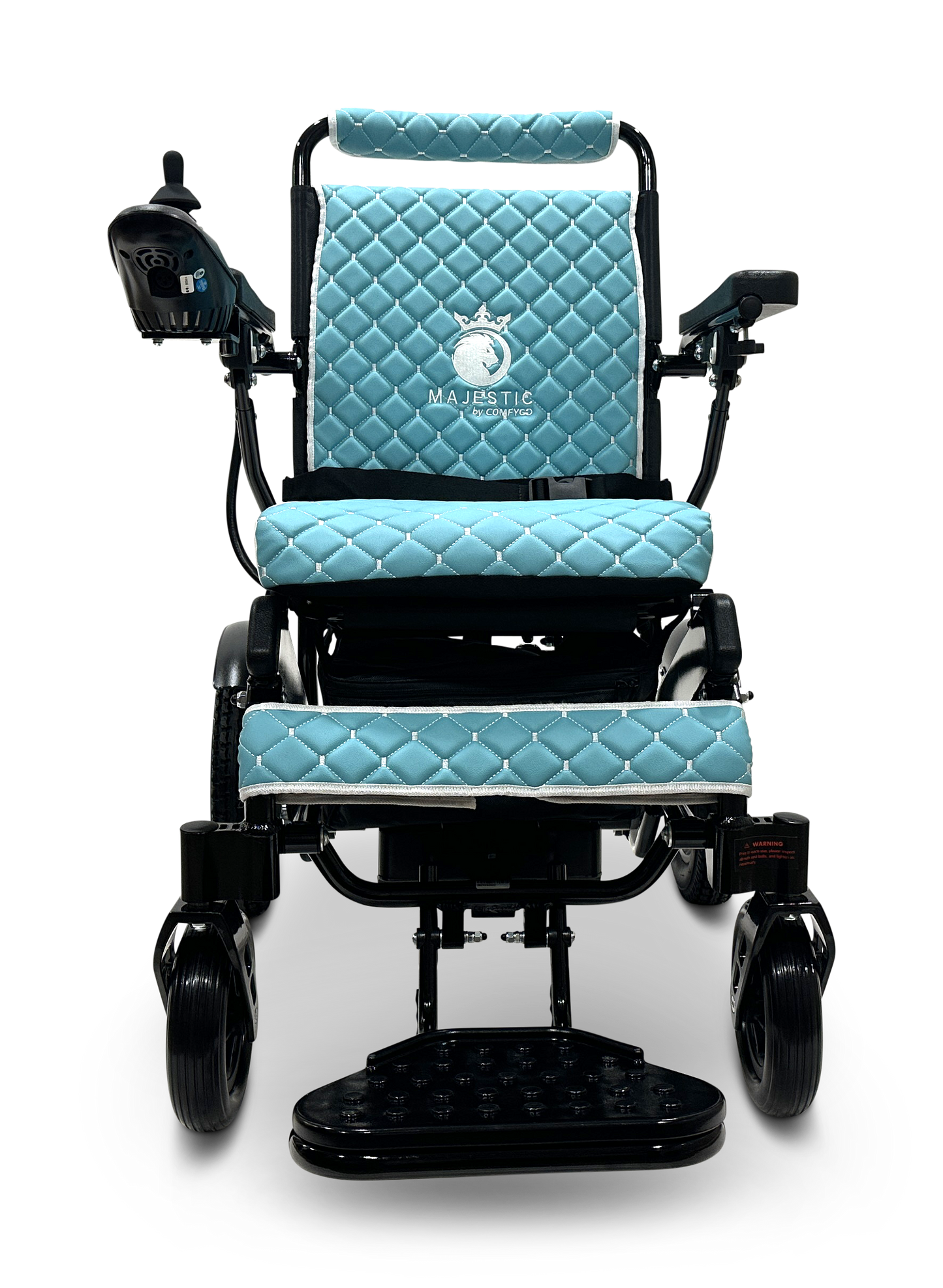 MAJESTIC IQ-8000 Remote Controlled Lightweight Electric Wheelchair Black Teal