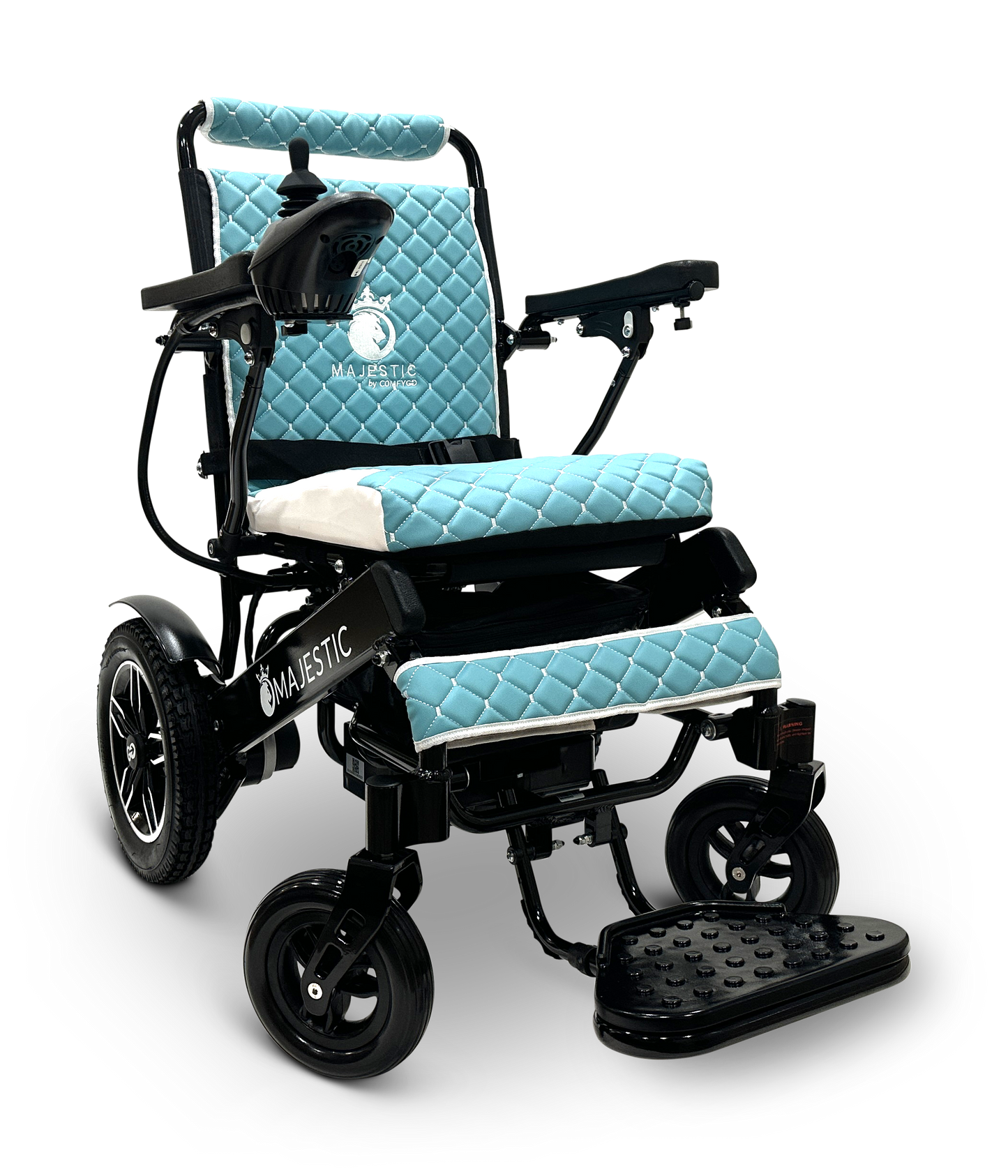 MAJESTIC IQ-8000 Remote Controlled Lightweight Electric Wheelchair Black Teal