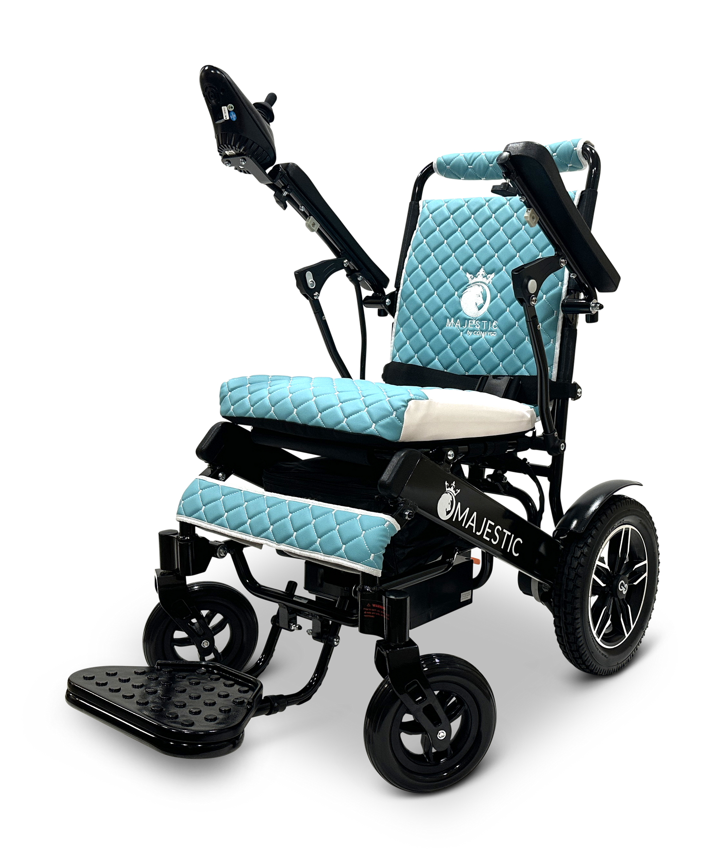 MAJESTIC IQ-8000 Remote Controlled Lightweight Electric Wheelchair Black Teal
