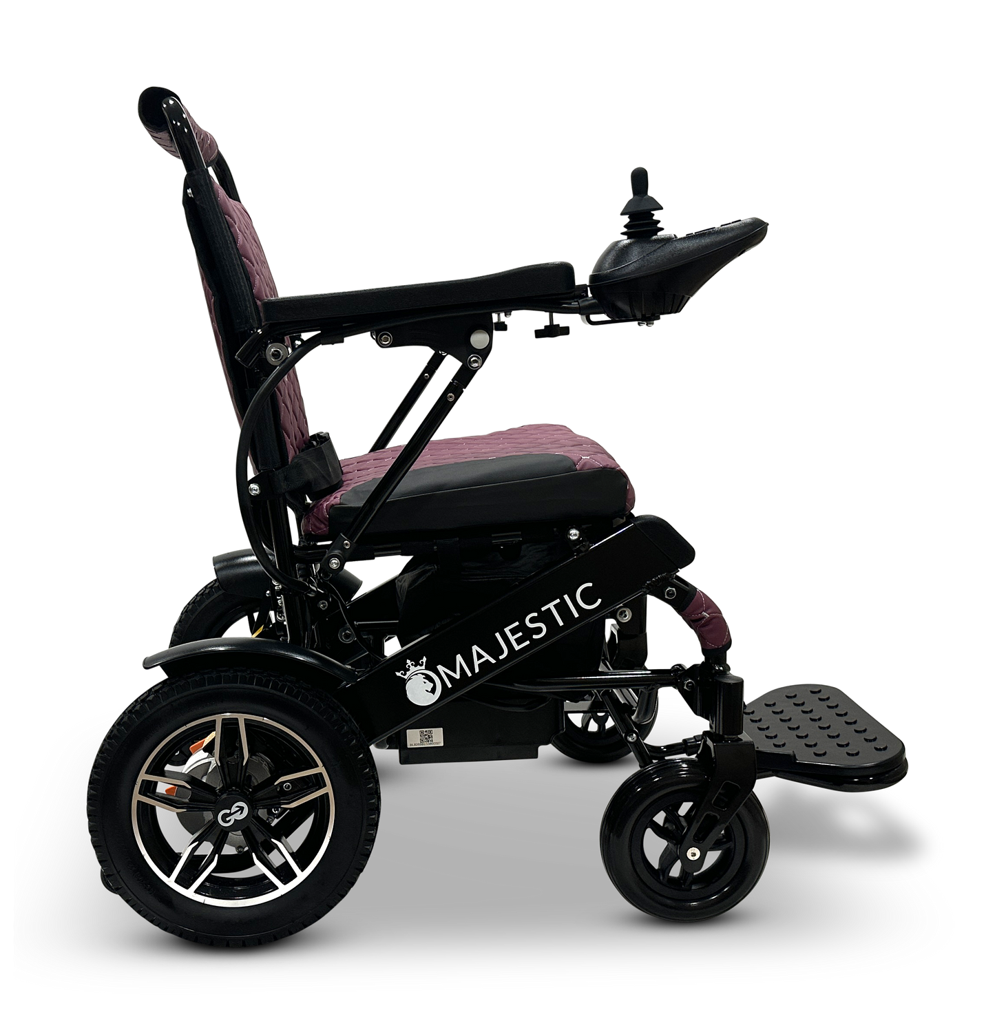 MAJESTIC IQ-8000 Remote Controlled Lightweight Electric Wheelchair Black Purple