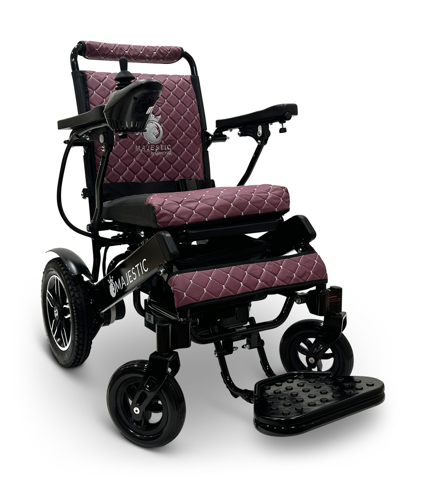 MAJESTIC IQ-8000 Remote Controlled Lightweight Electric Wheelchair Black Purple