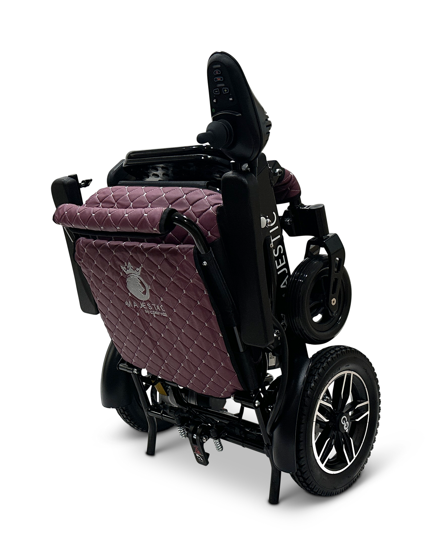 MAJESTIC IQ-8000 Remote Controlled Lightweight Electric Wheelchair Black Purple