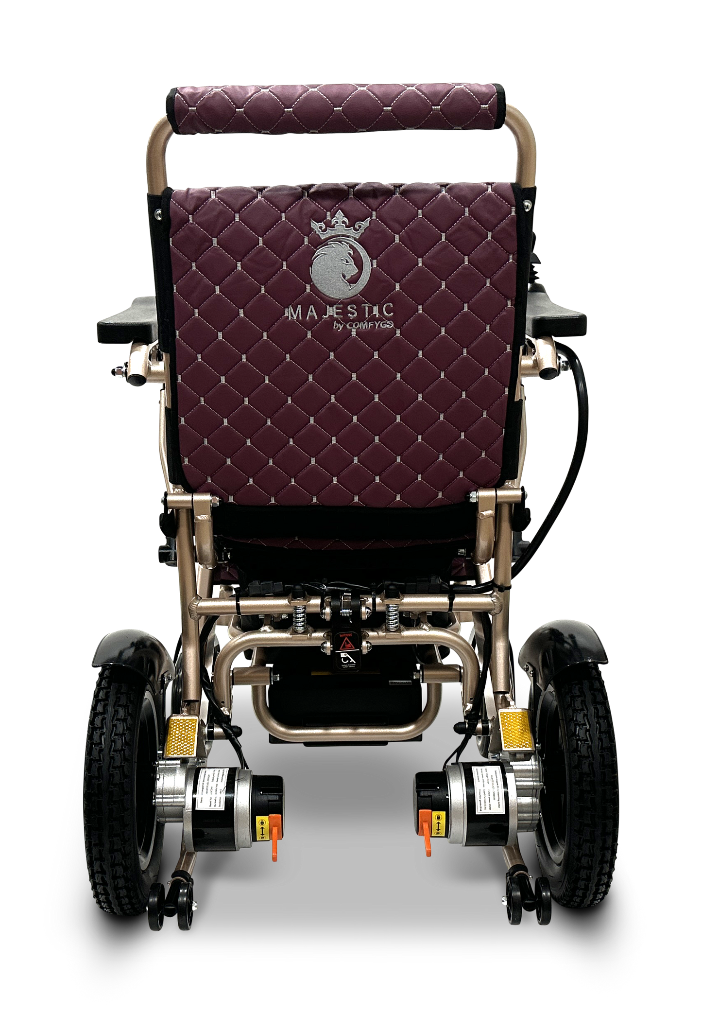MAJESTIC IQ-8000 Remote Controlled Lightweight Electric Wheelchair Bronze Purple