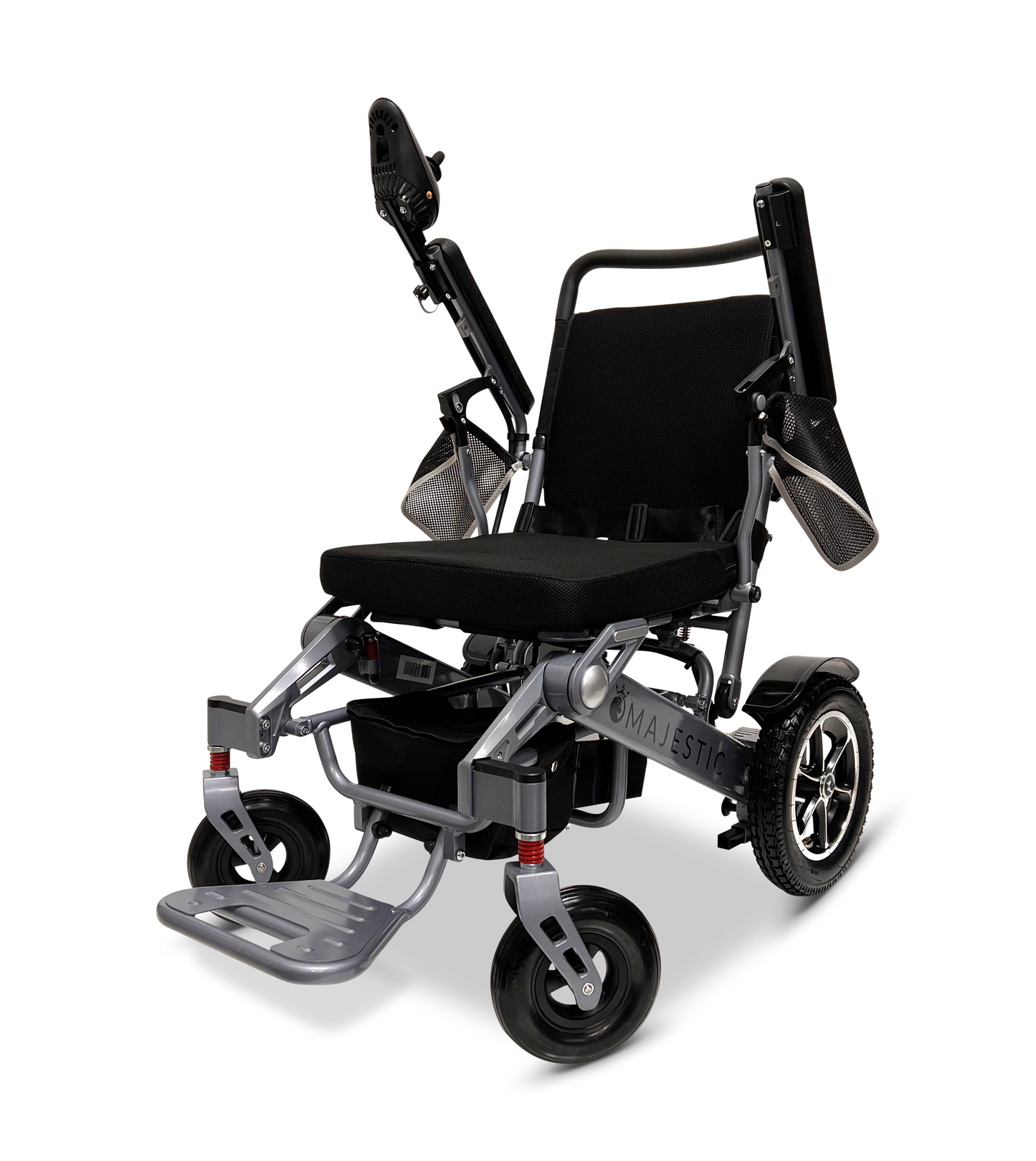 MAJESTIC IQ-7000 Auto Folding Remote Controlled Electric Wheelchair Silver Standard