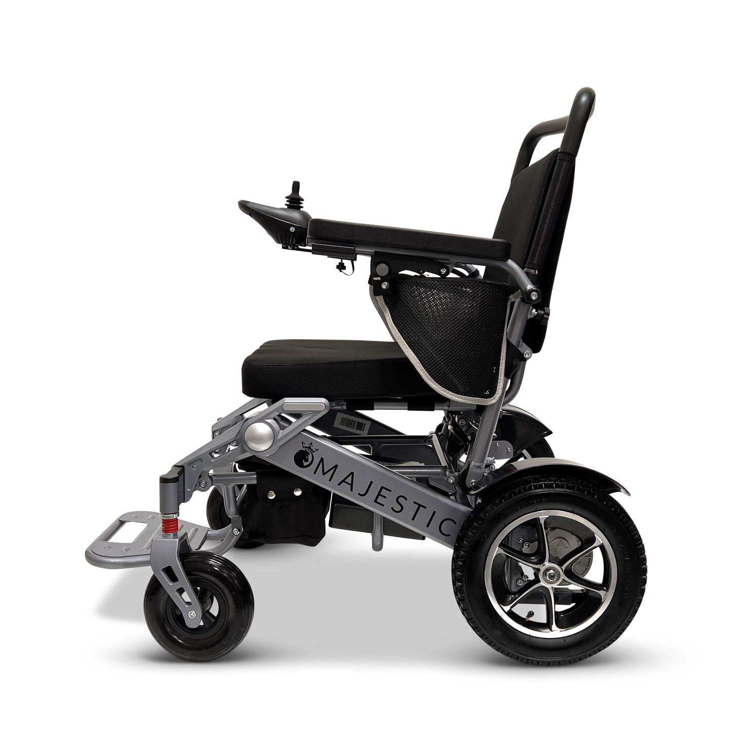 MAJESTIC IQ-7000 Auto Folding Remote Controlled Electric Wheelchair Silver Standard