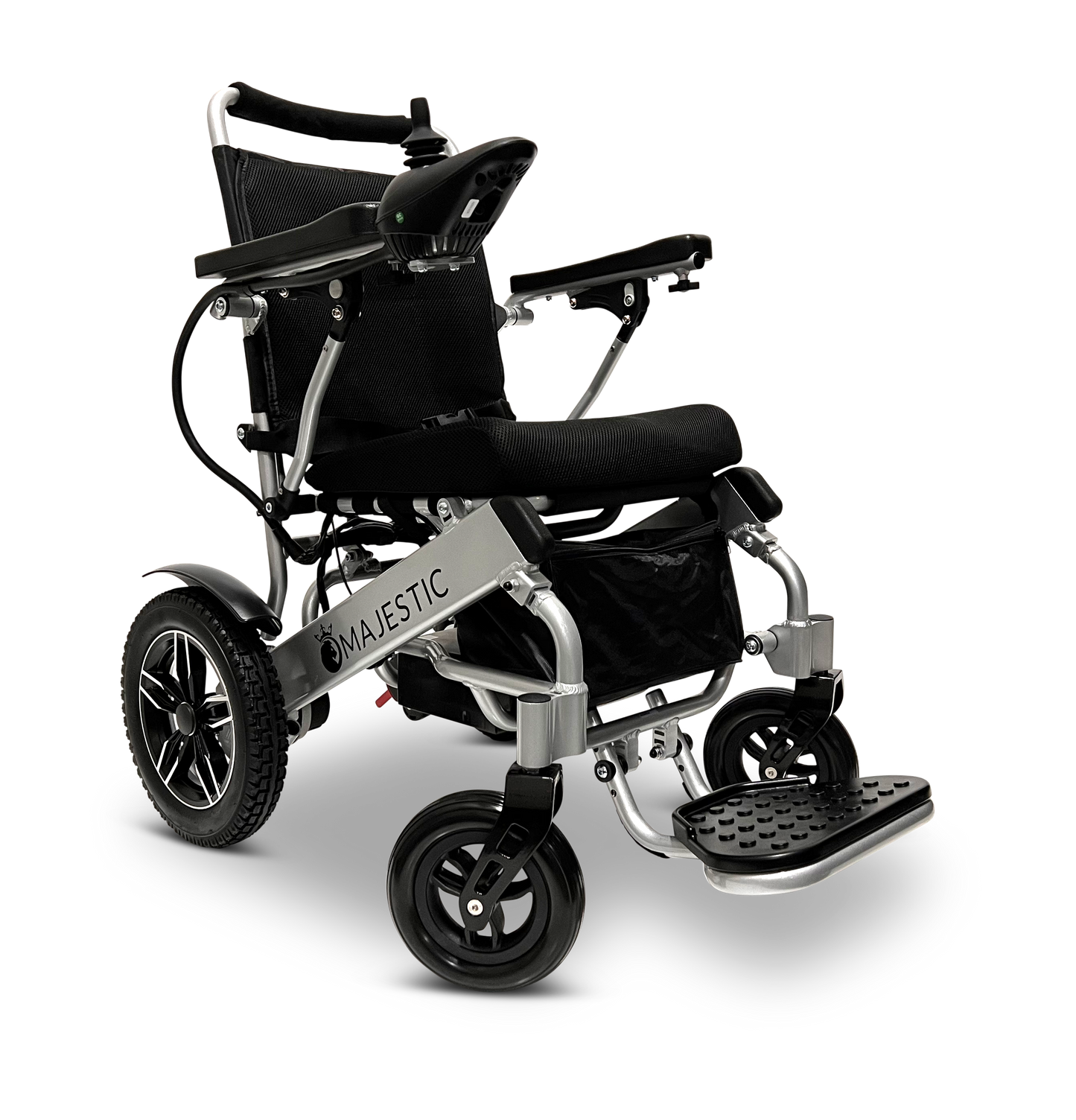 MAJESTIC IQ-8000 Remote Controlled Lightweight Electric Wheelchair Silver Standard