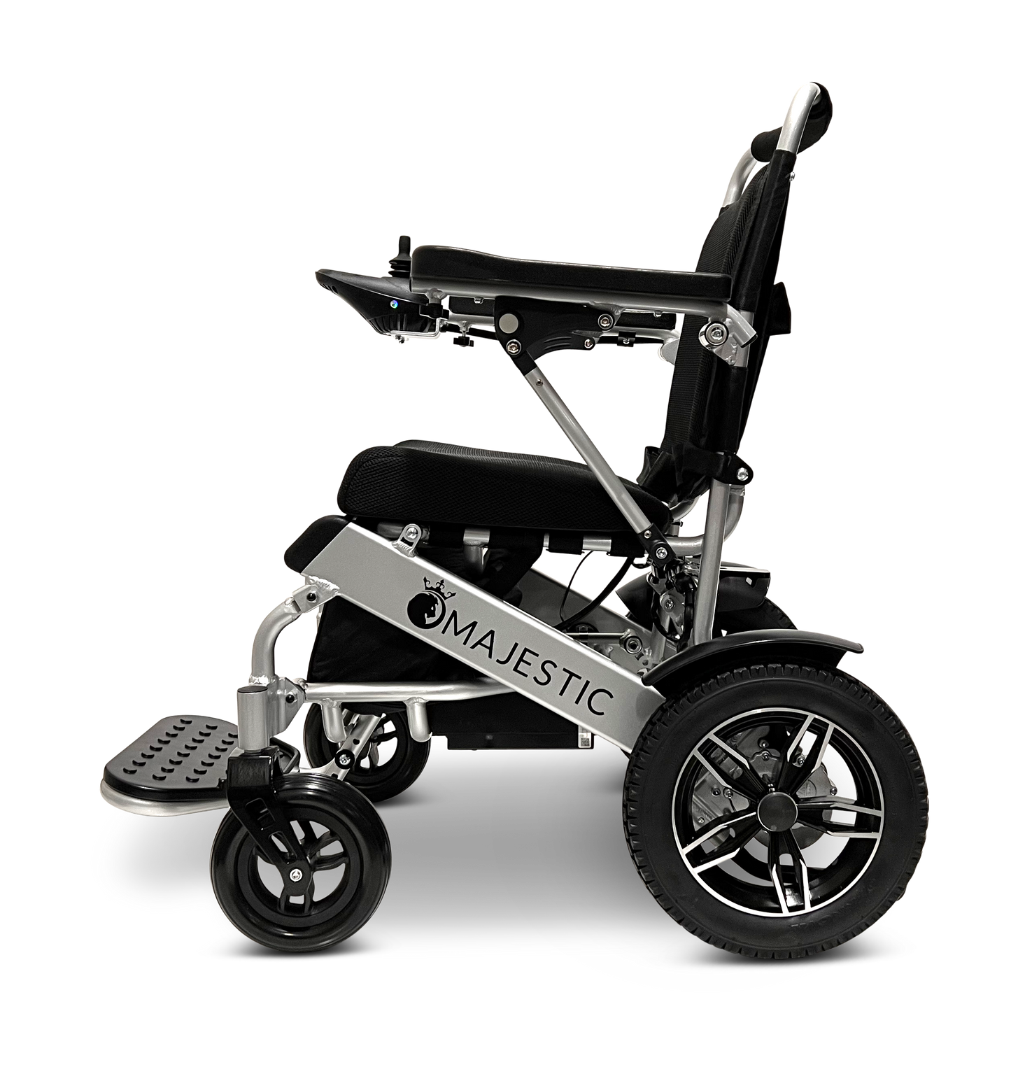 MAJESTIC IQ-8000 Remote Controlled Lightweight Electric Wheelchair Silver Standard
