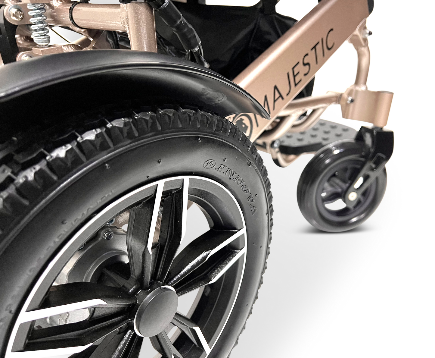 MAJESTIC IQ-8000 Remote Controlled Lightweight Electric Wheelchair Bronze Standard