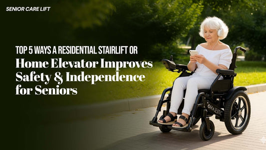 Top 5 Ways a Residential Stairlift or Home Elevator Improves Safety & Independence for Seniors
